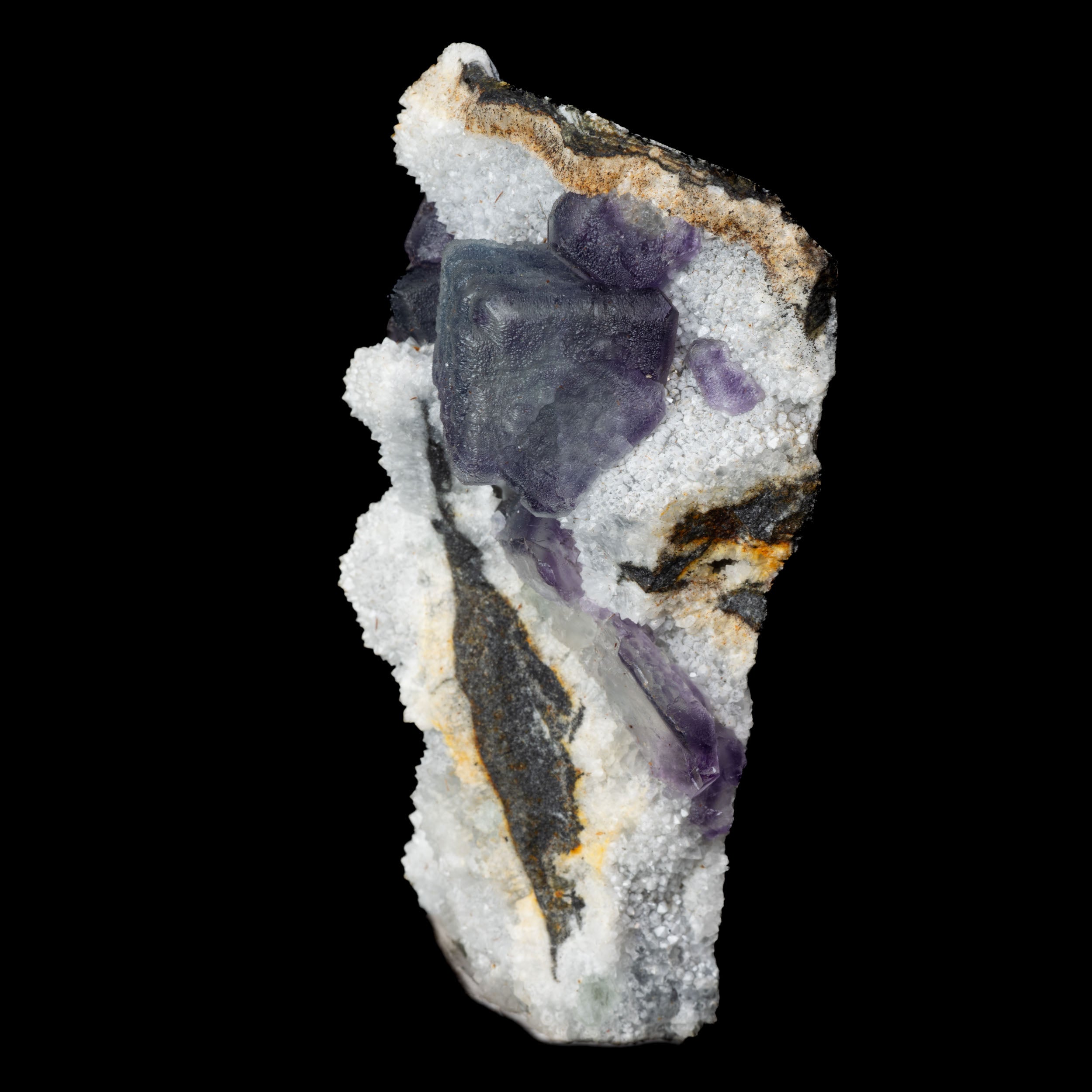 Aqua Blue & Purple Phantom Fluorite 105g - 81 x 47 x 29mm