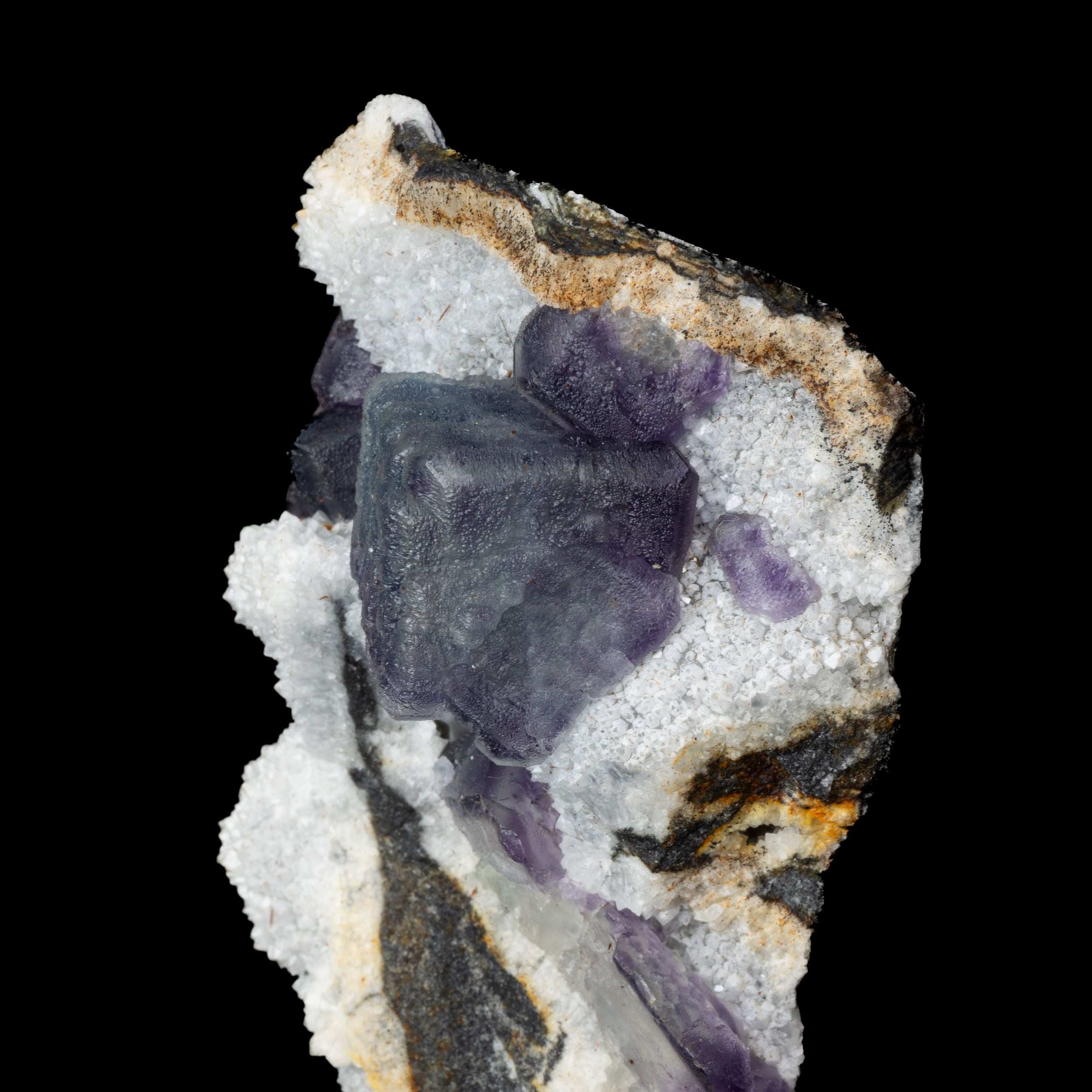 Aqua Blue & Purple Phantom Fluorite 105g - 81 x 47 x 29mm