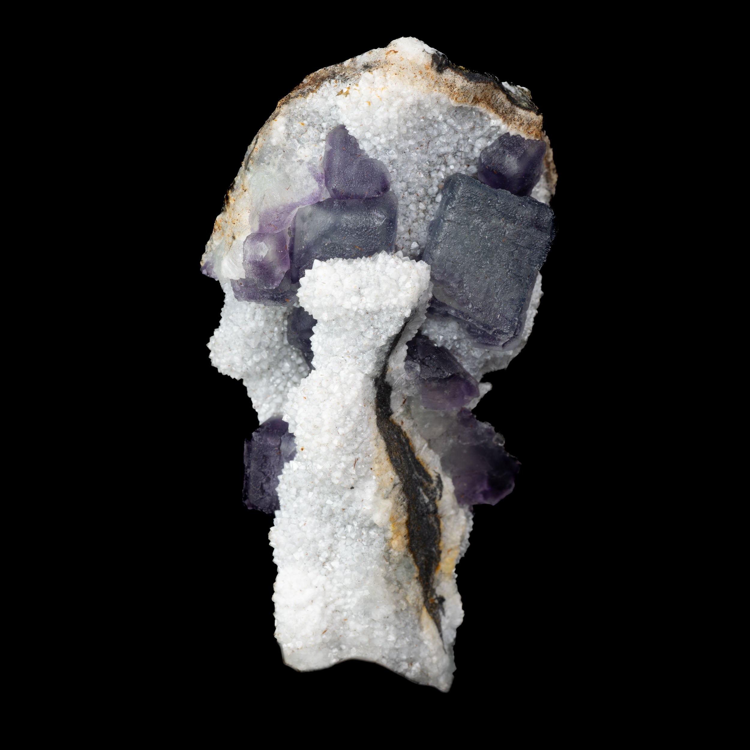 Aqua Blue & Purple Phantom Fluorite 105g - 81 x 47 x 29mm