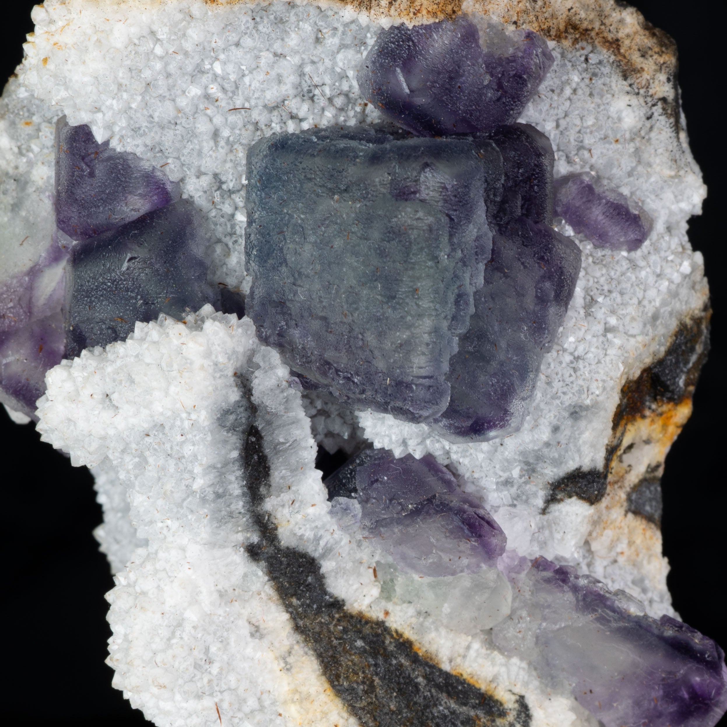 Aqua Blue & Purple Phantom Fluorite 105g - 81 x 47 x 29mm