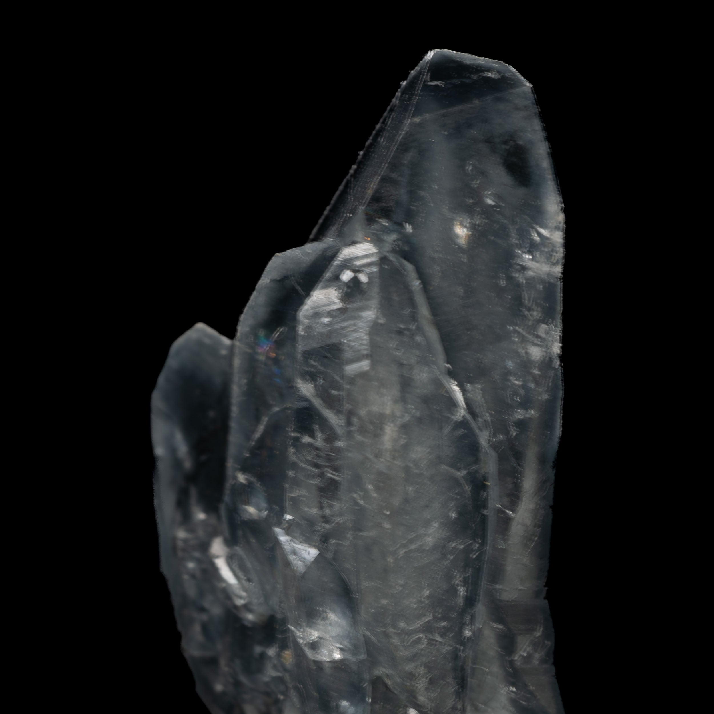 Smoky Blue Quartz with Magnesio-riebeckite needles - Brazil - 9g