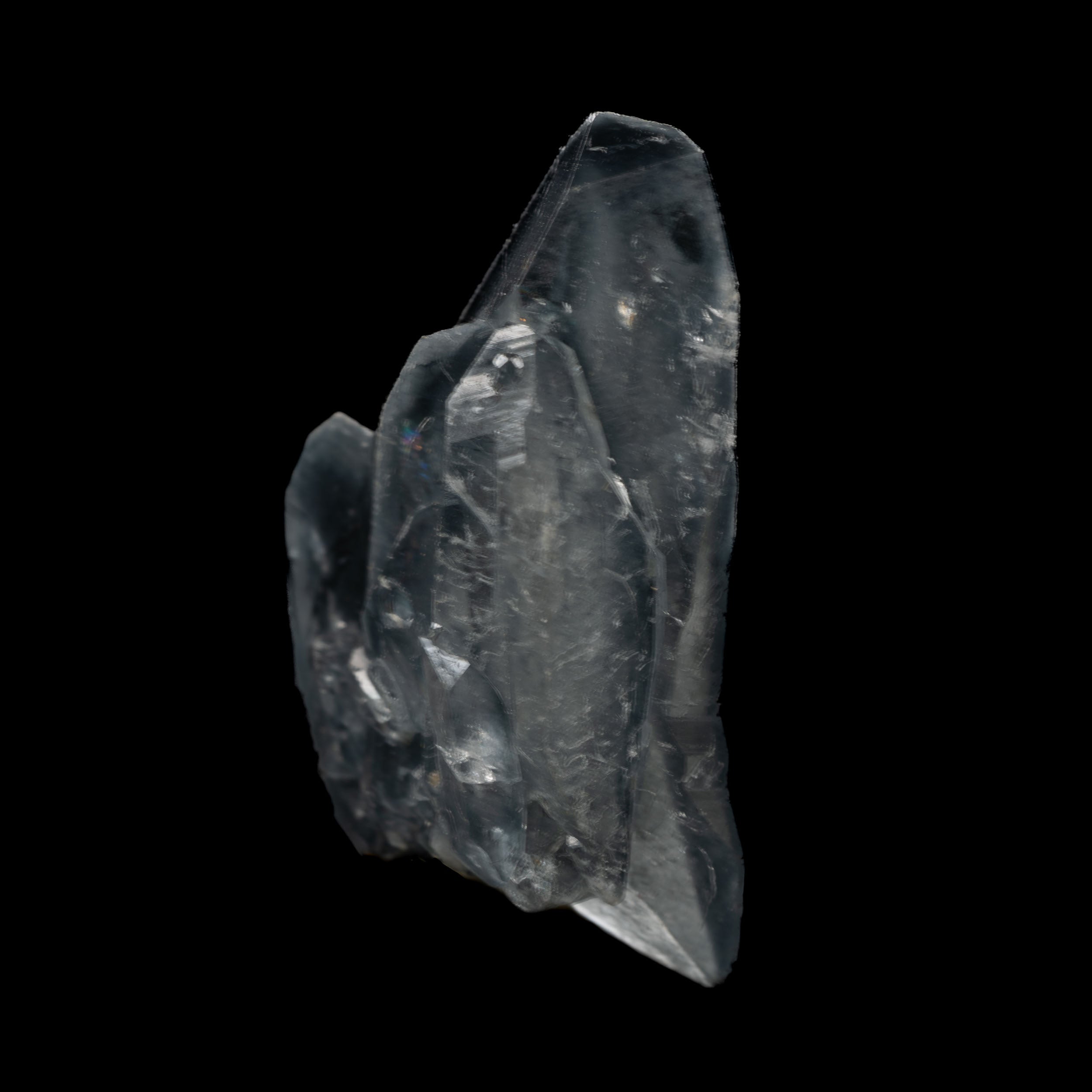 Smoky Blue Quartz with Magnesio-riebeckite needles - Brazil - 9g