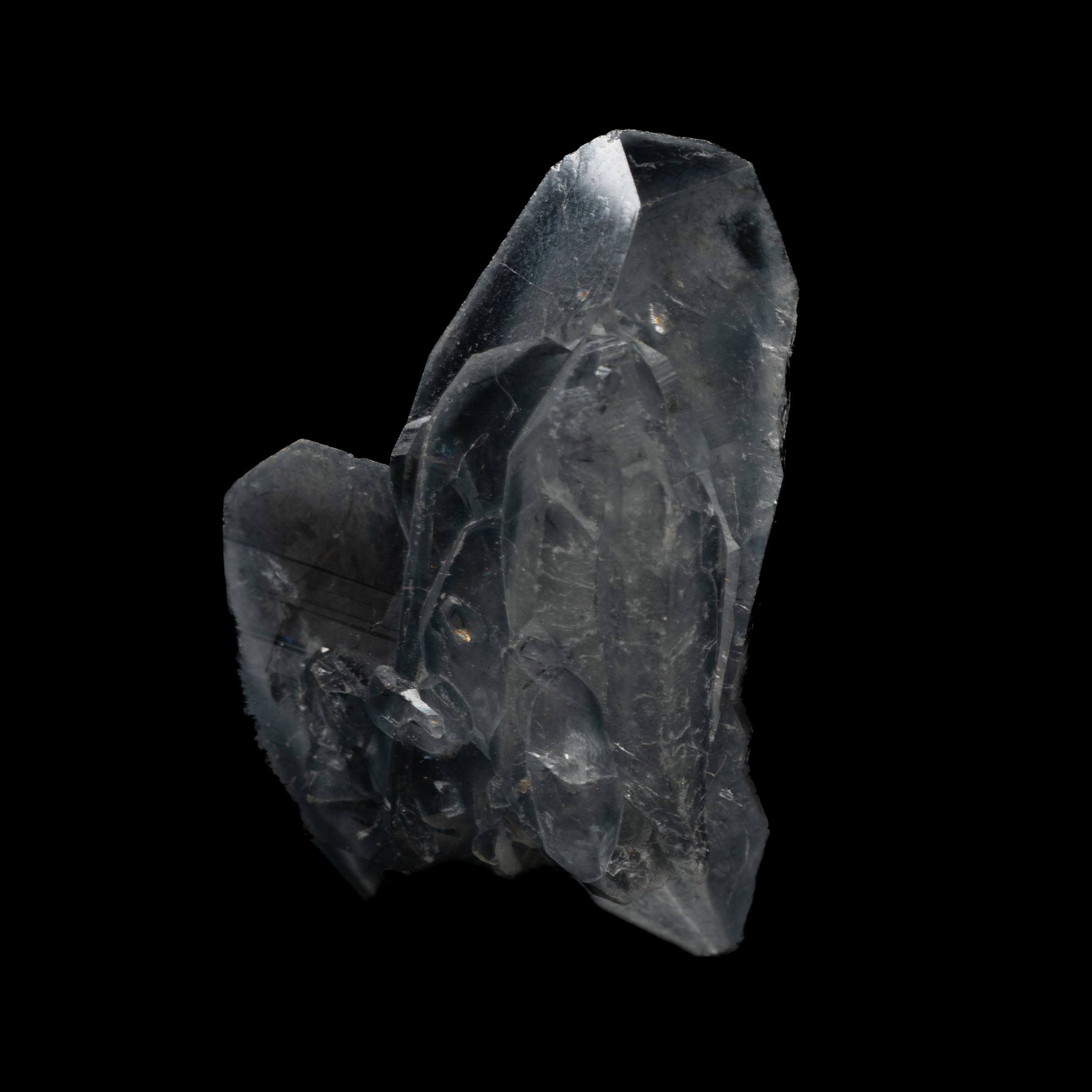 Smoky Blue Quartz with Magnesio-riebeckite needles - Brazil - 9g