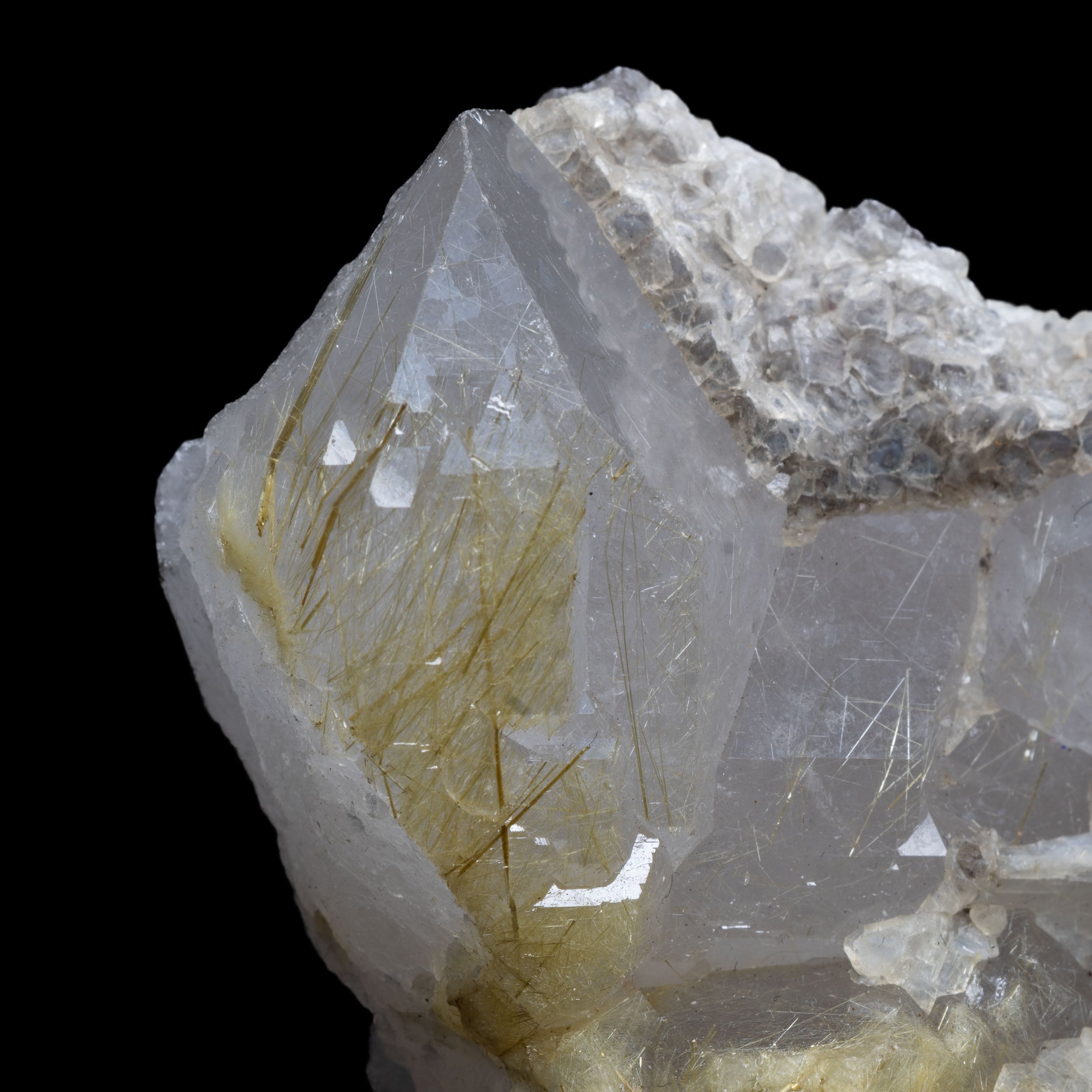 Golden Rutile “Aurora Net” Quartz, 109g - Novo Horizonte, Bahia, Brazil
