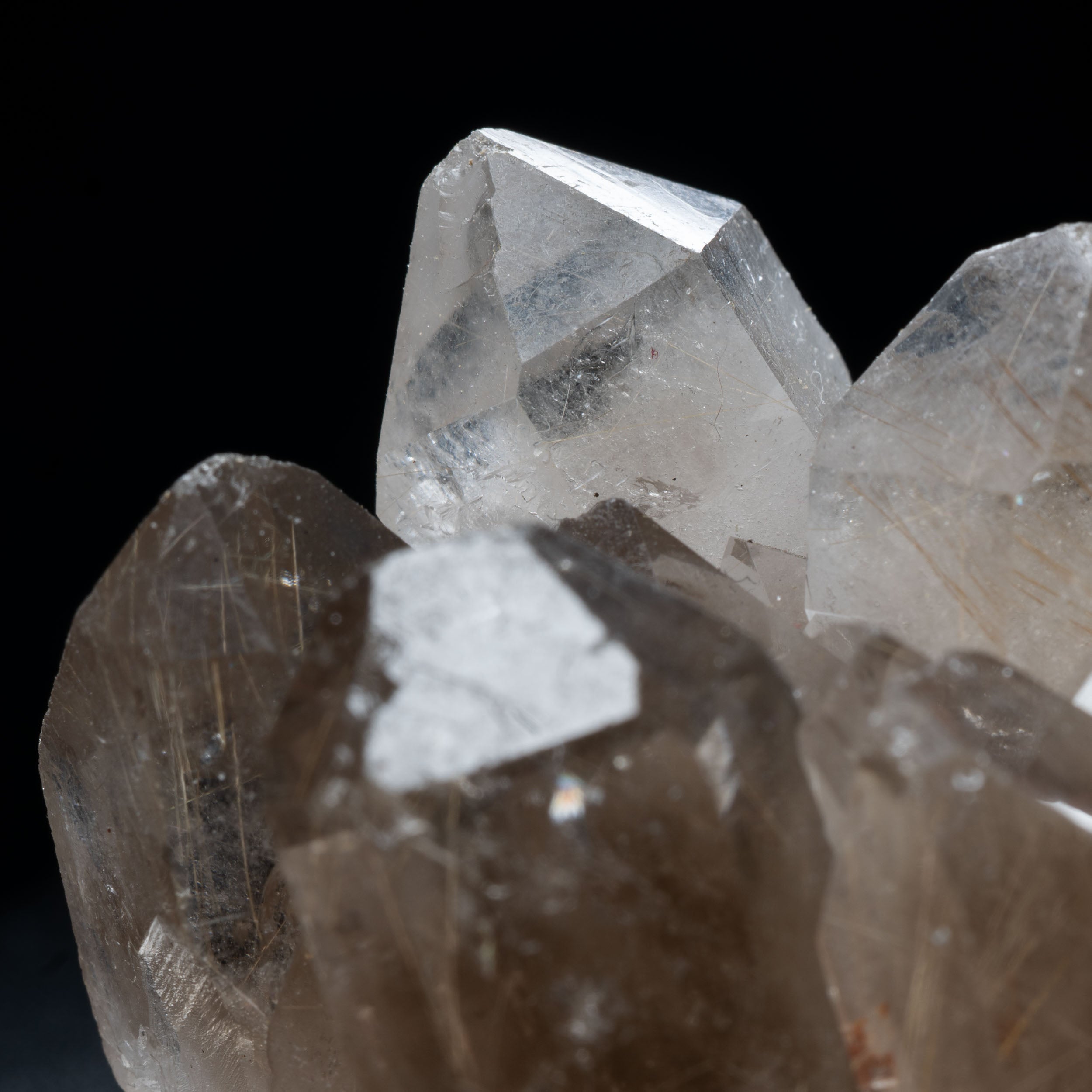 Golden Rutile-Threaded Smoky-Quartz Cathedral Cluster, Bahia, Brazil