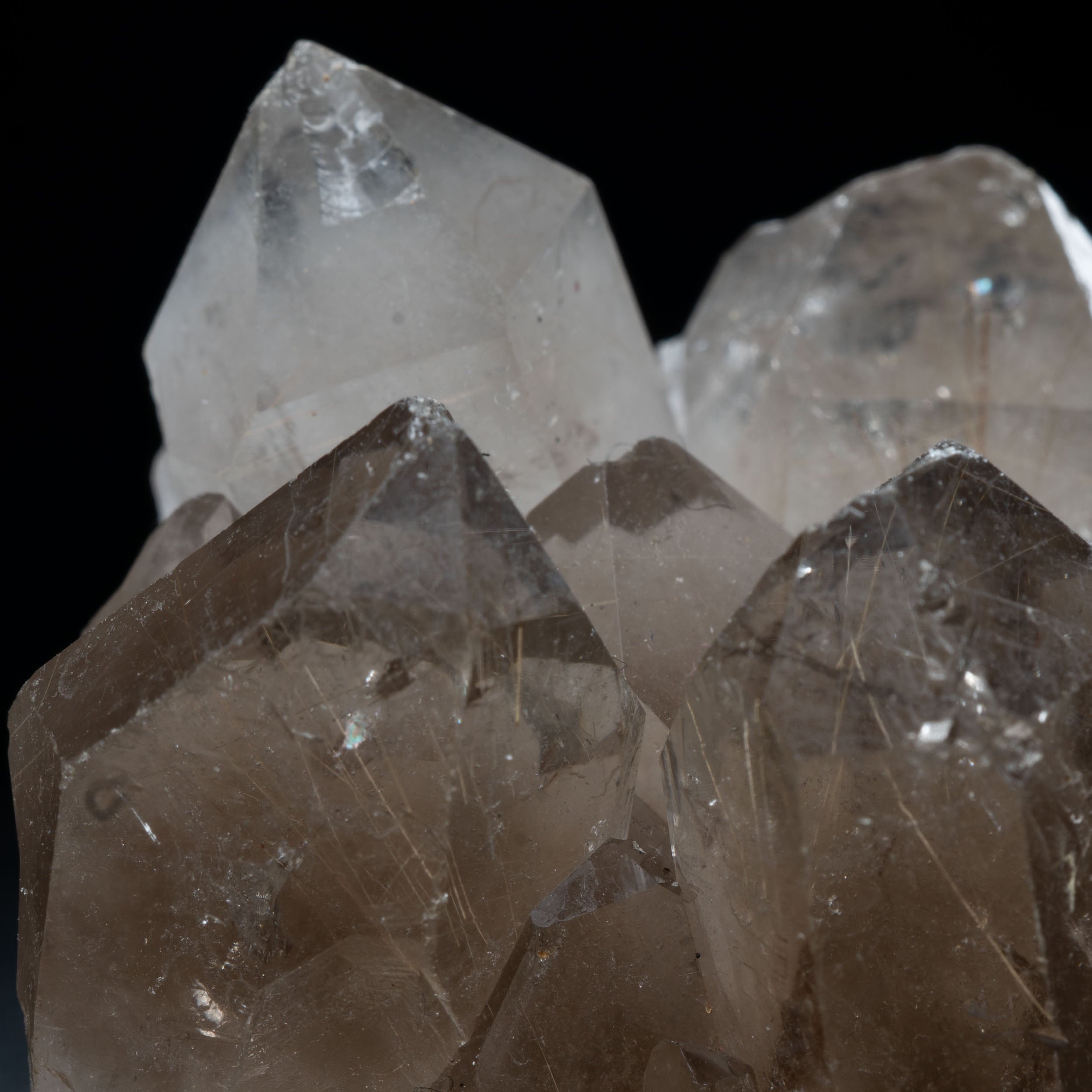 Golden Rutile-Threaded Smoky-Quartz Cathedral Cluster, Bahia, Brazil