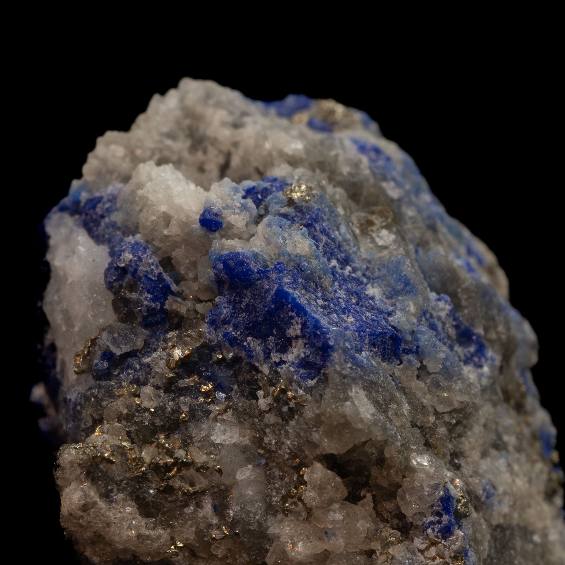 Royal Blue Lapis Lazuli with Lazurite, Pyrite & Calcite, 10.43g