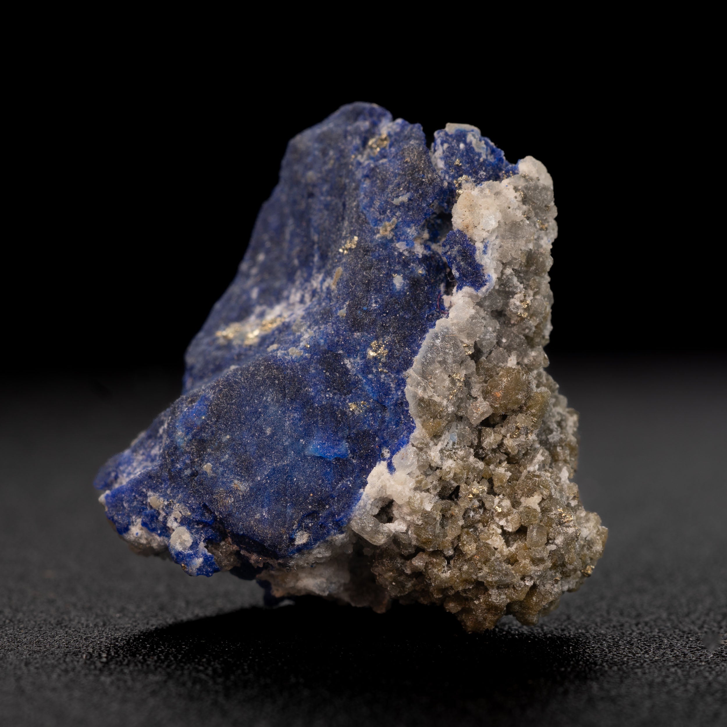 Royal Blue Lapis Lazuli with Lazurite, Pyrite & Calcite, 10.8g