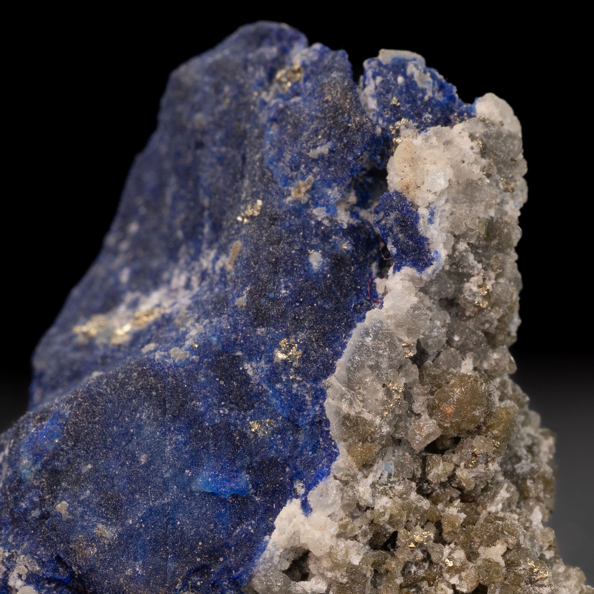 Royal Blue Lapis Lazuli with Lazurite, Pyrite & Calcite, 10.8g