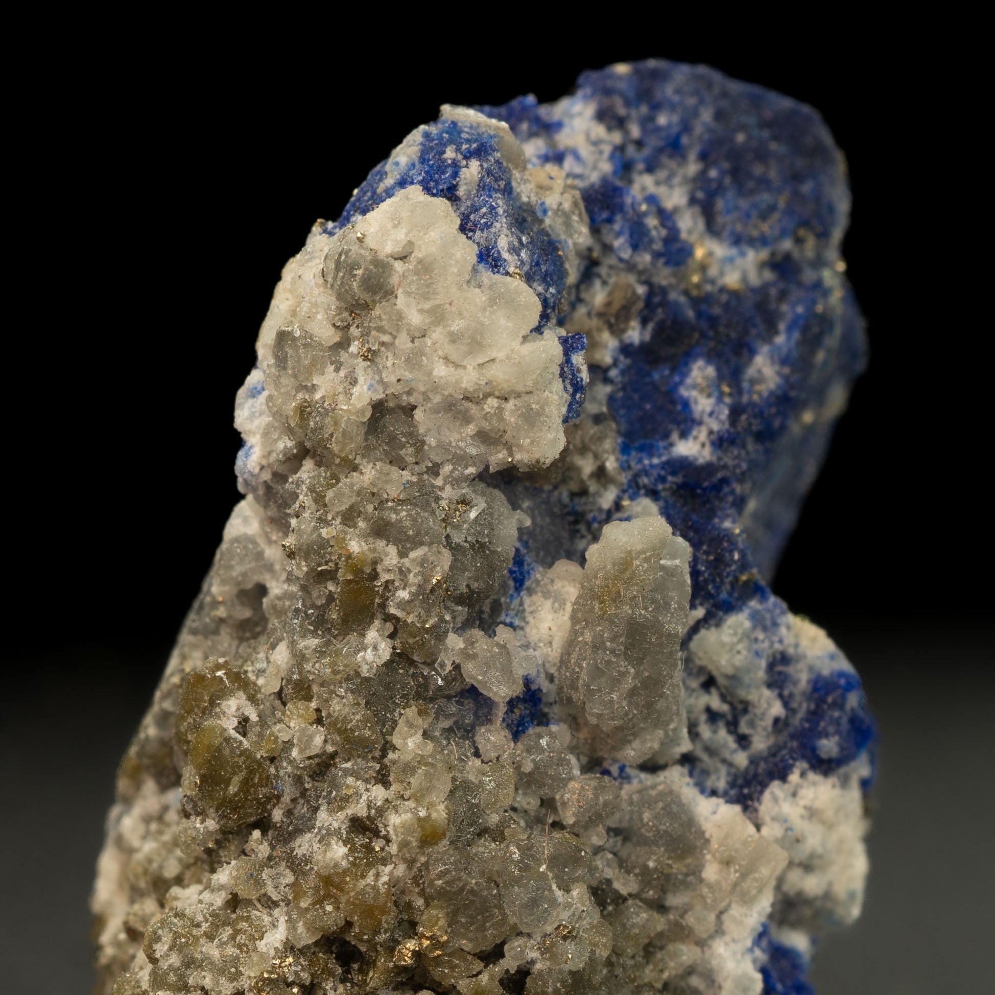 Royal Blue Lapis Lazuli with Lazurite, Pyrite & Calcite, 10.8g