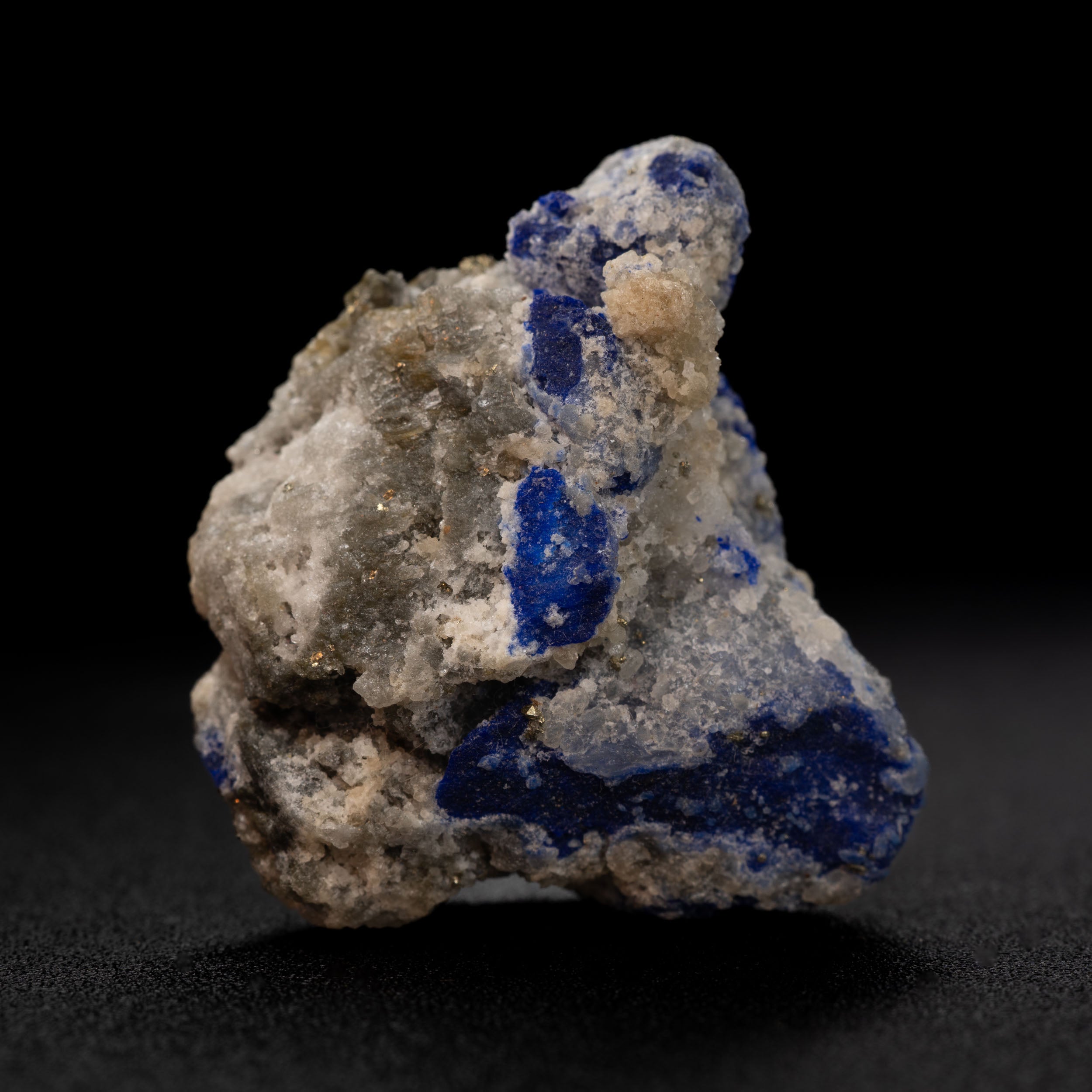 Royal Blue Lapis Lazuli with Lazurite, Pyrite & Calcite, 19g
