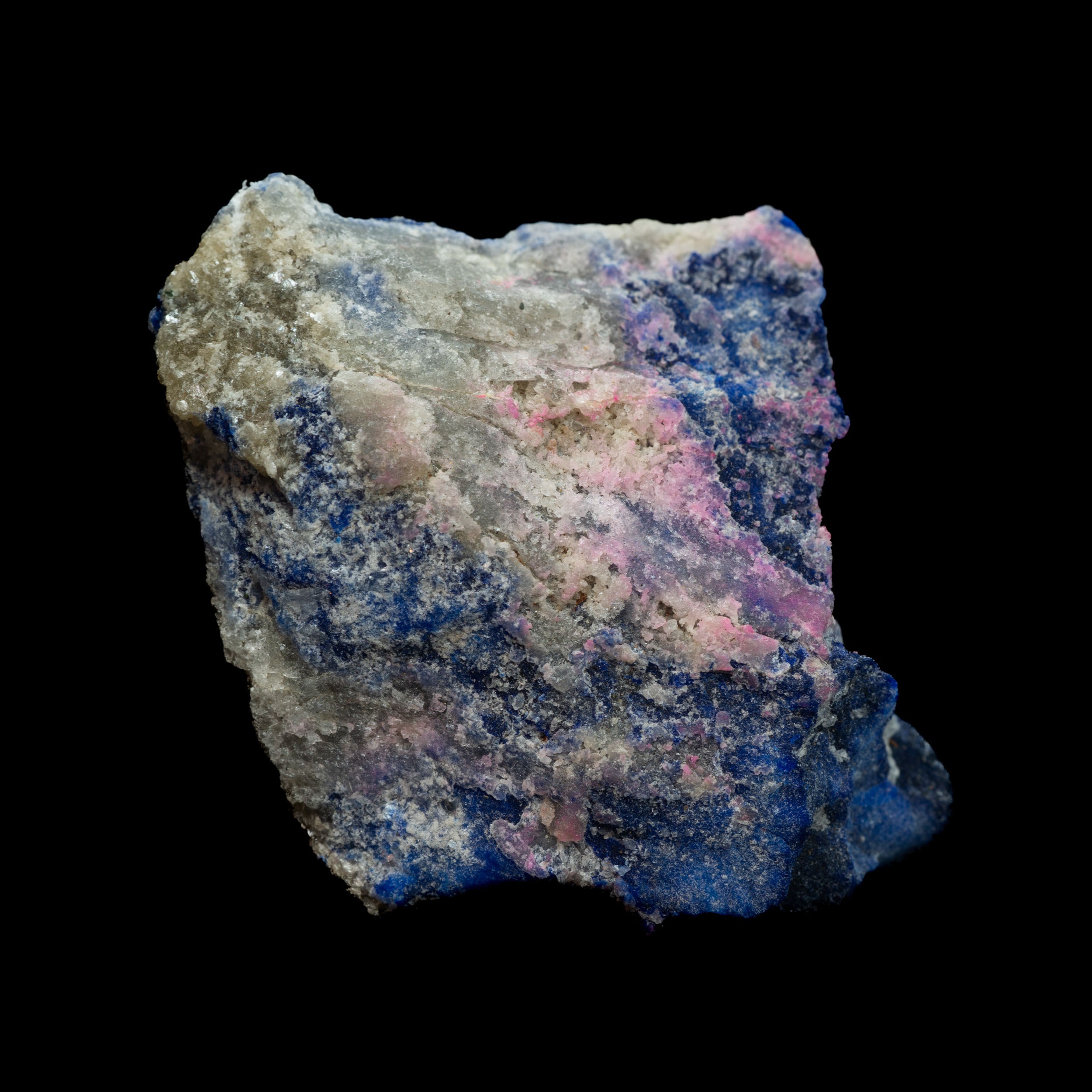 Royal Blue Lapis Lazuli with Pyrite & Calcite 25.17g