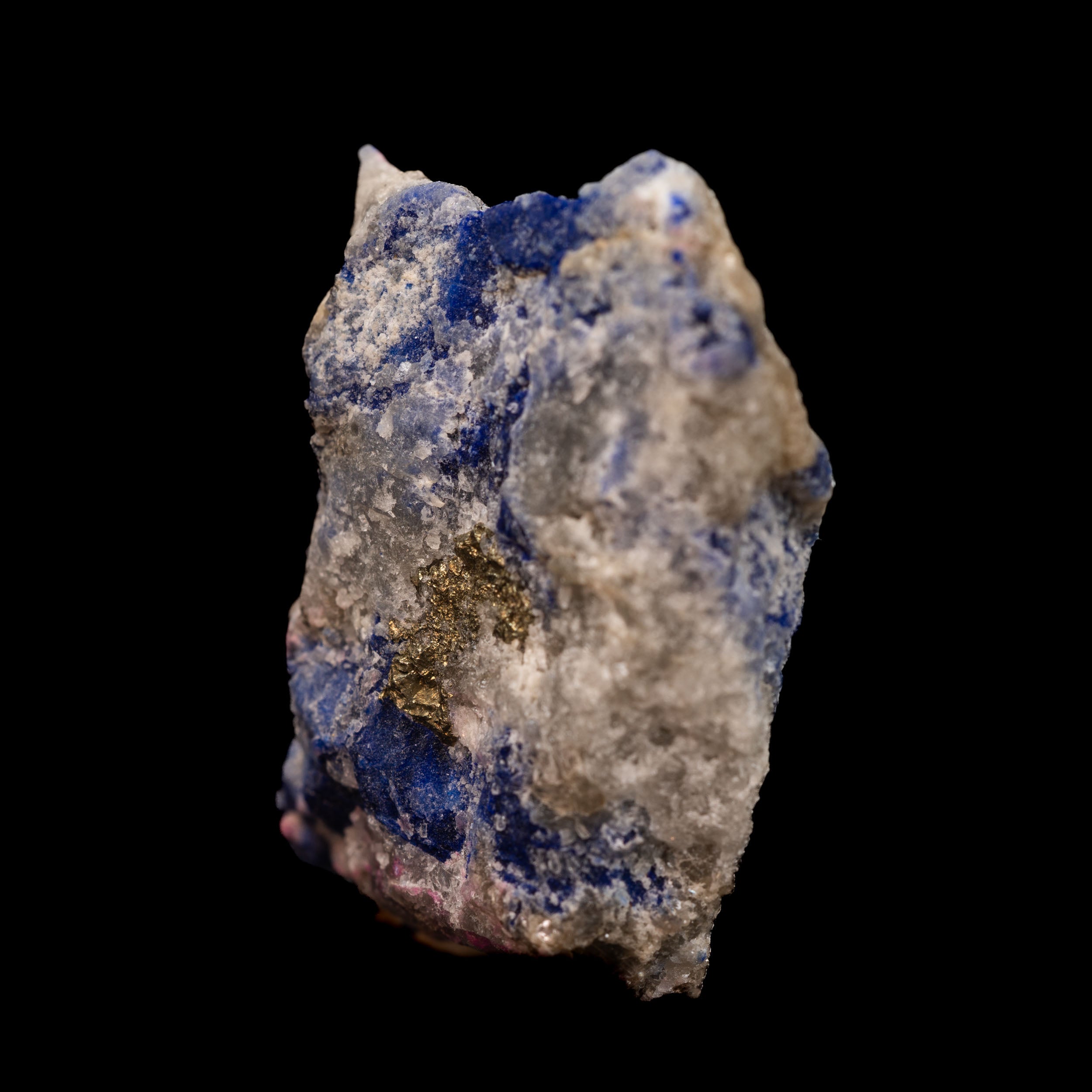 Royal Blue Lapis Lazuli with Pyrite & Calcite 25.17g