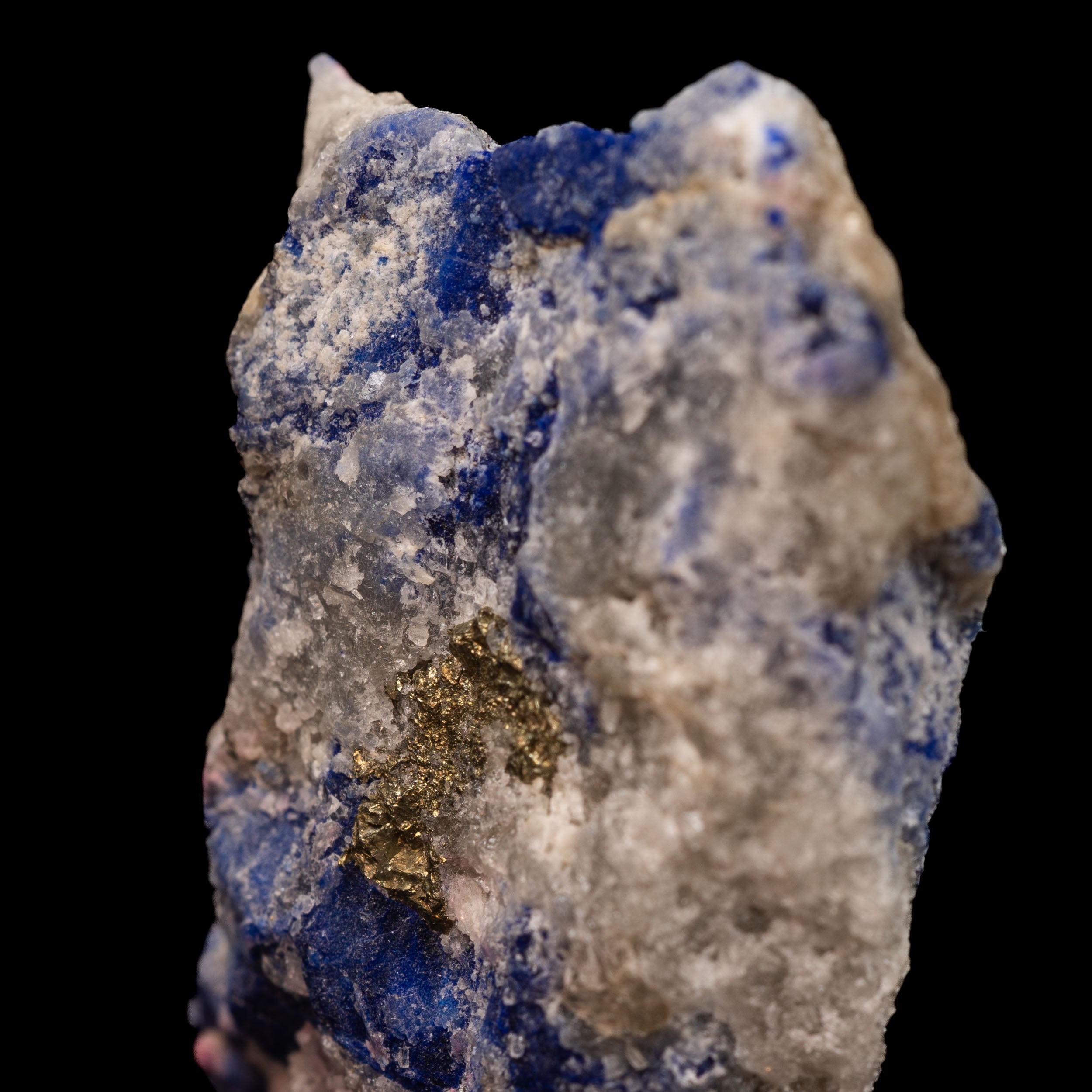 Royal Blue Lapis Lazuli with Pyrite & Calcite 25.17g