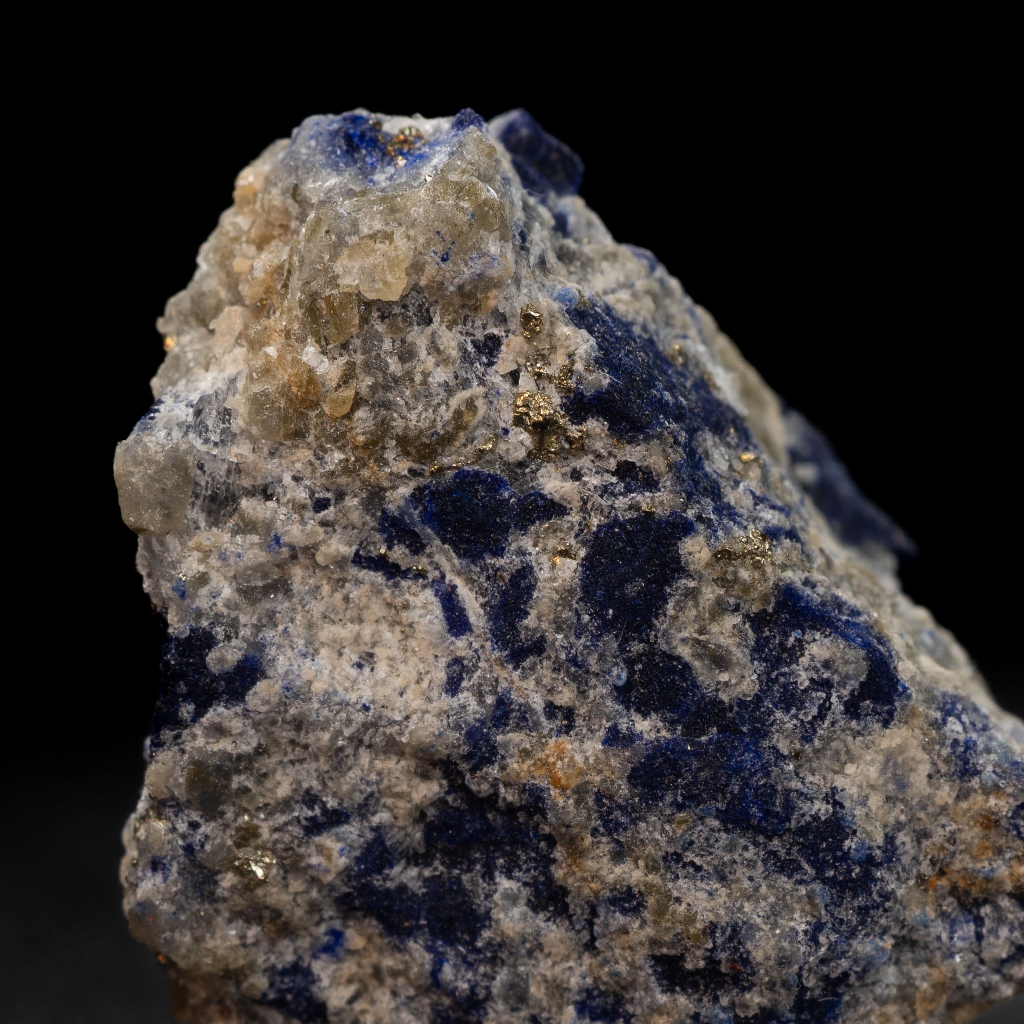 Royal Blue Lapis Lazuli with Lazurite, Pyrite & Calcite, 8.92g