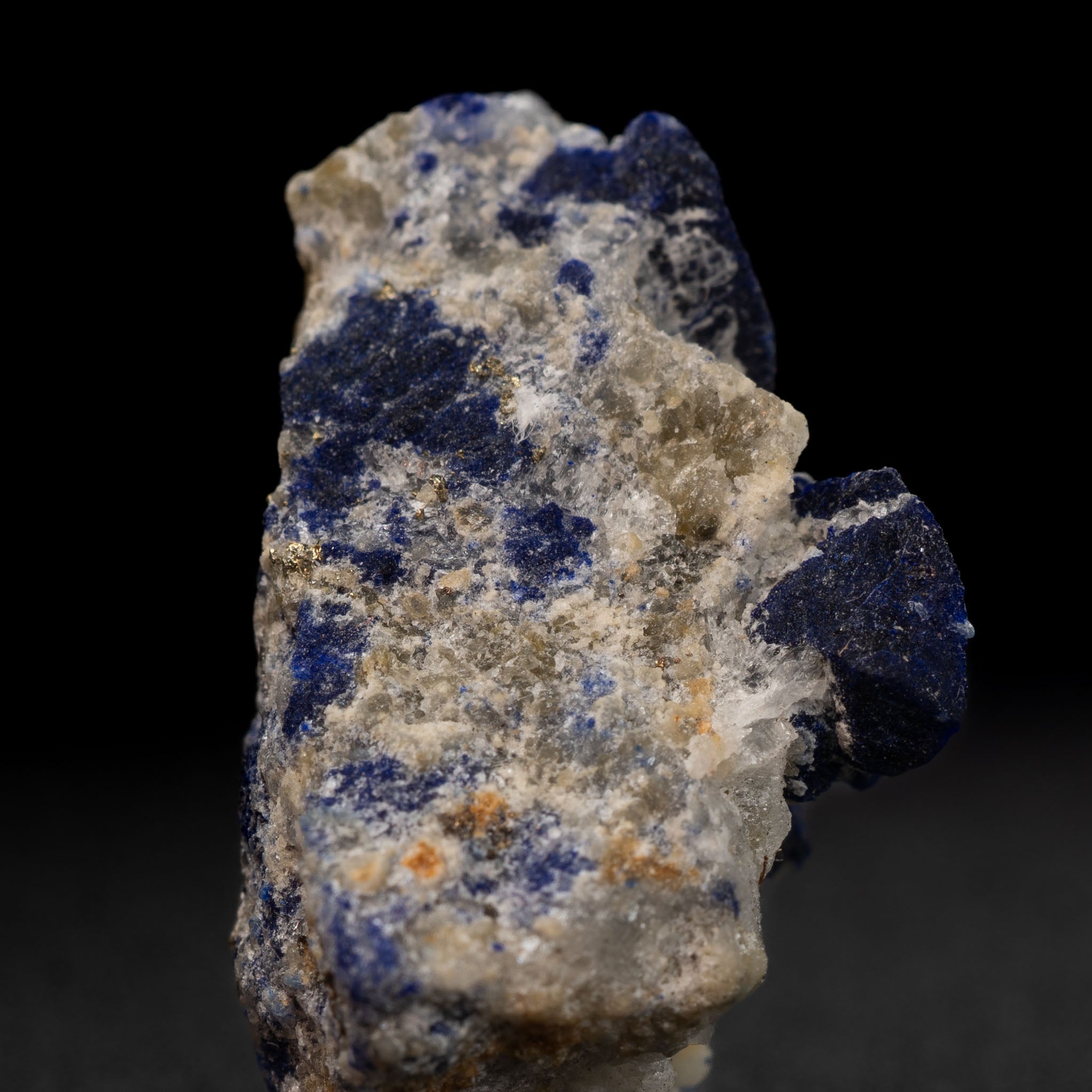 Royal Blue Lapis Lazuli with Lazurite, Pyrite & Calcite, 8.92g