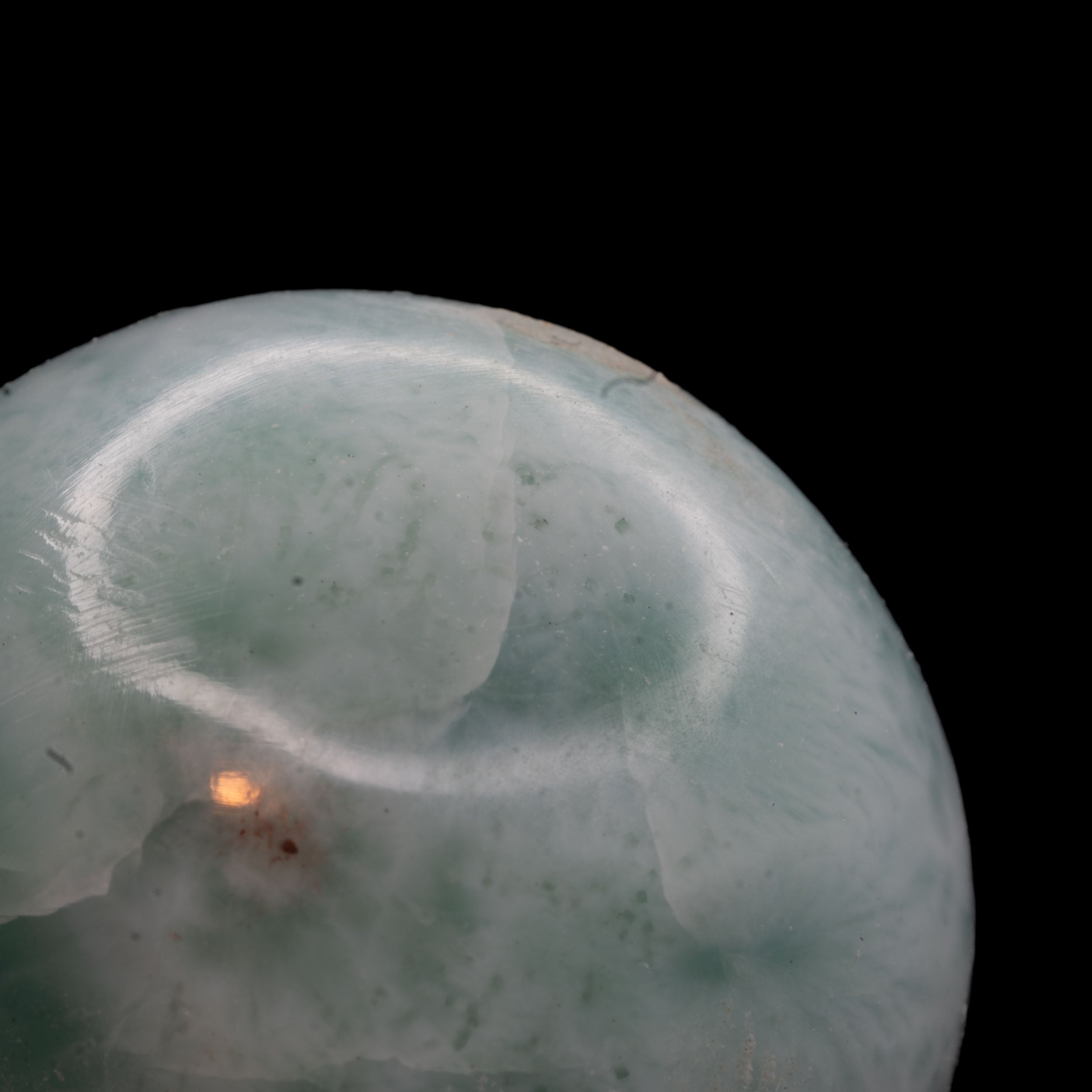 Polished Larimar Sphere 14.9g - Seafoam Serenity in 21mm