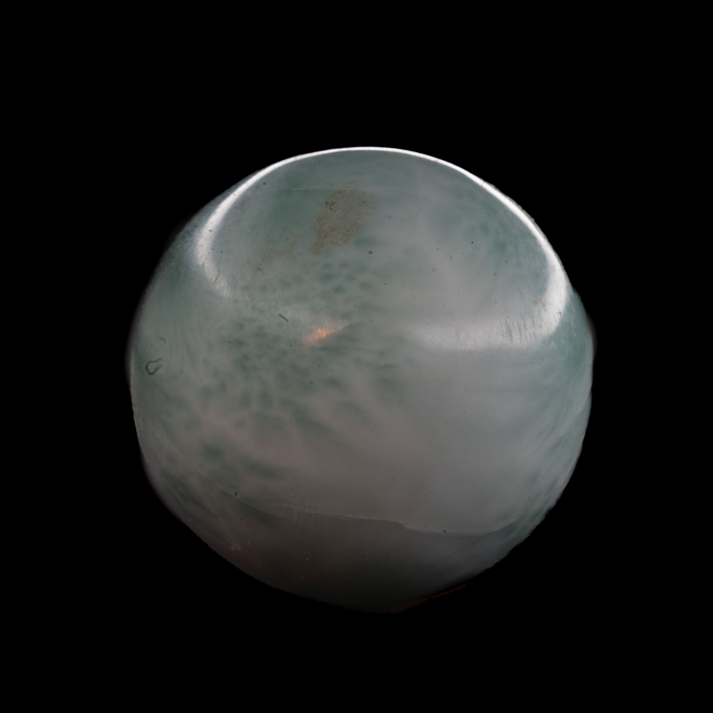 Polished Larimar Sphere 14.9g - Seafoam Serenity in 21mm