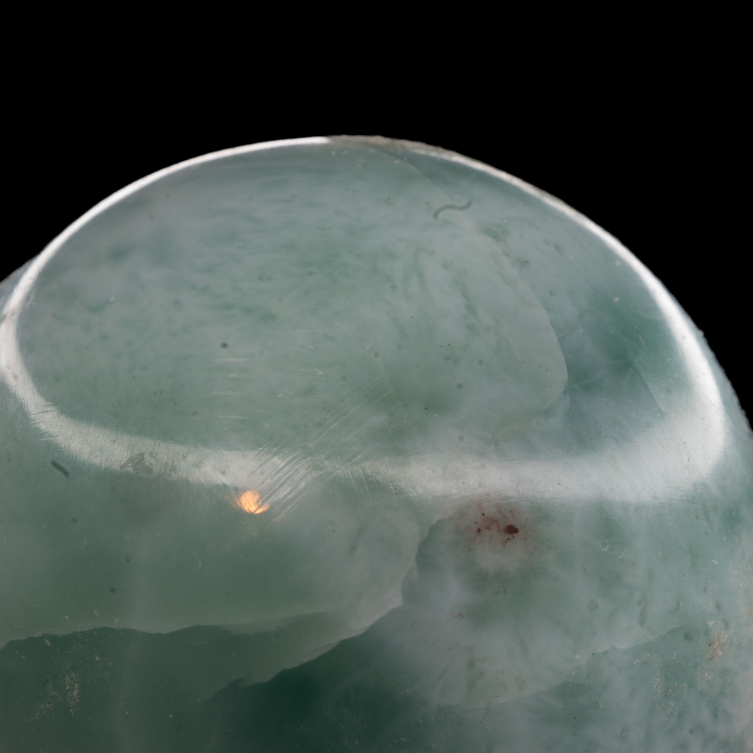 Polished Larimar Sphere 14.9g - Seafoam Serenity in 21mm