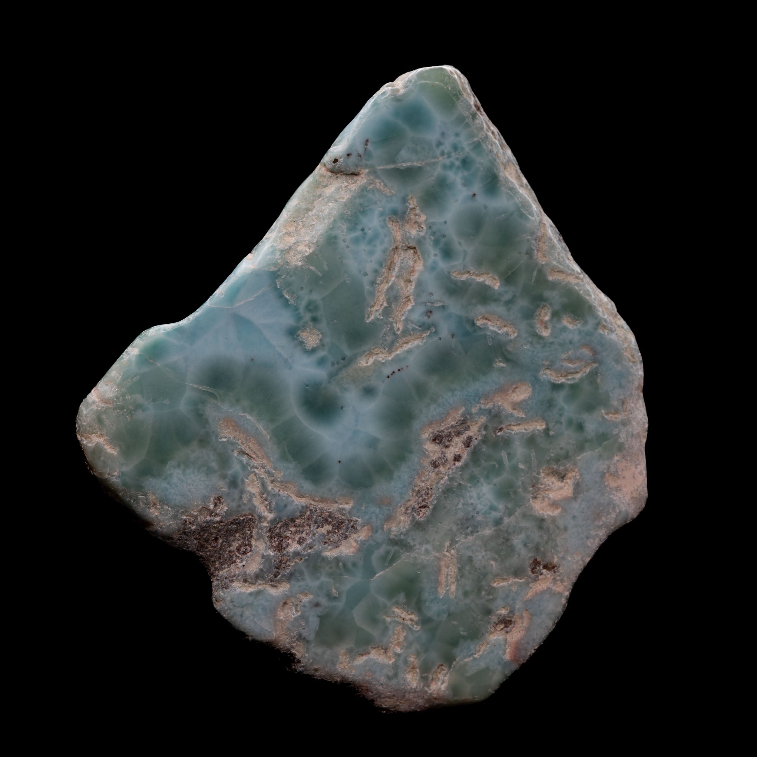 Polished Larimar Specimen 74.3g - Vibrant Caribbean Beauty