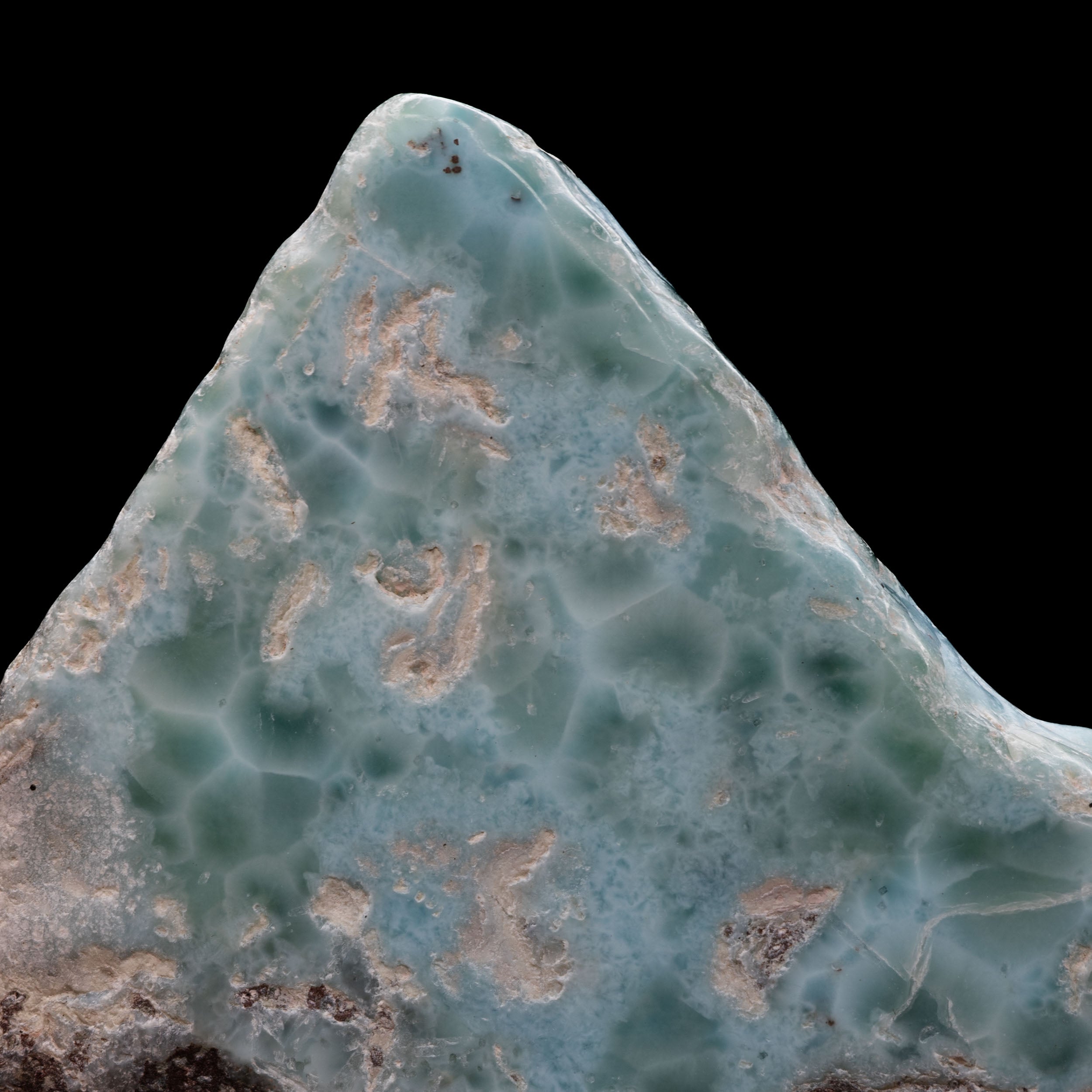 Polished Larimar Specimen 74.3g - Vibrant Caribbean Beauty