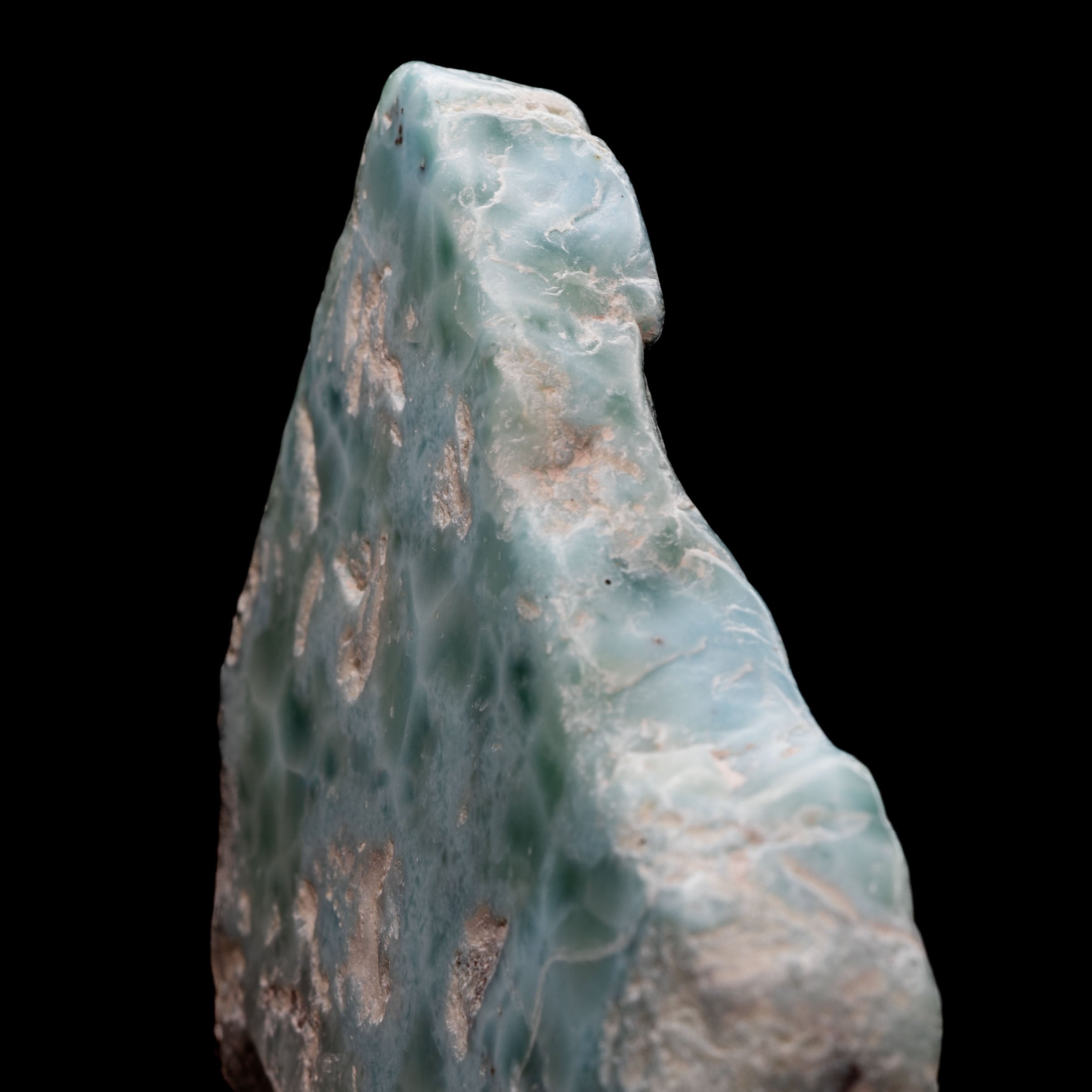 Polished Larimar Specimen 74.3g - Vibrant Caribbean Beauty