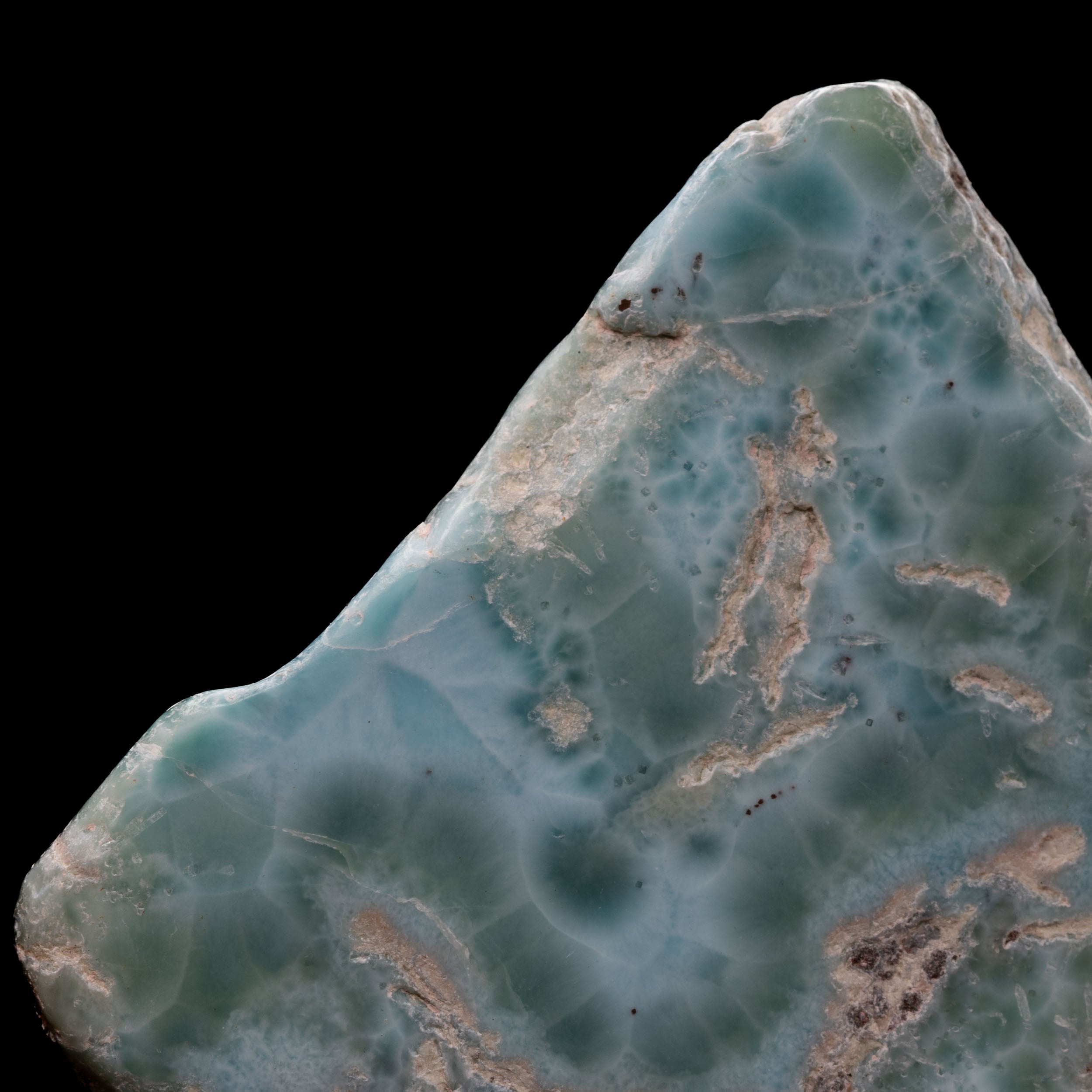 Polished Larimar Specimen 74.3g - Vibrant Caribbean Beauty