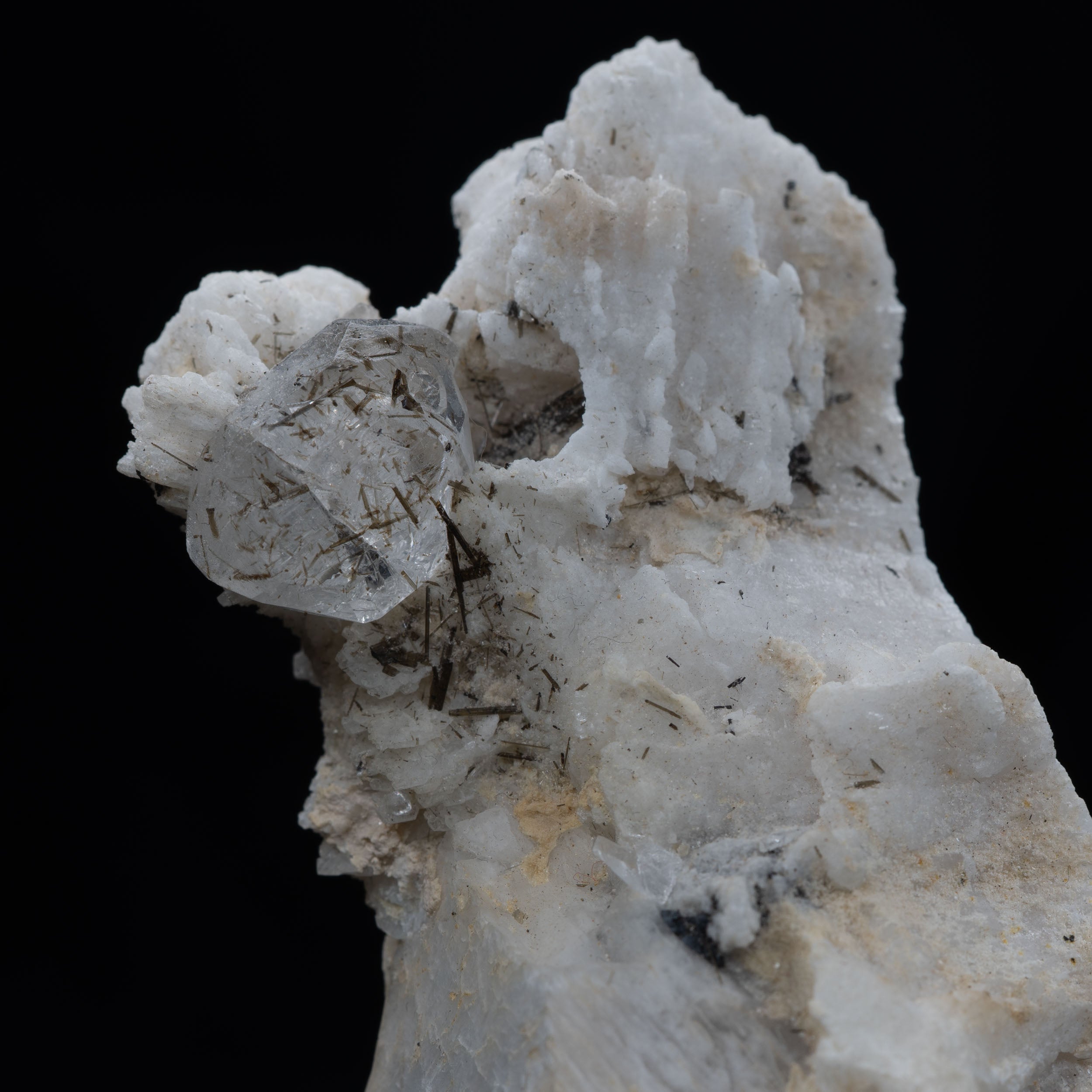 Tourmaline-Needle Topaz on Albite & Schorl – Shigar Valley Pakistan