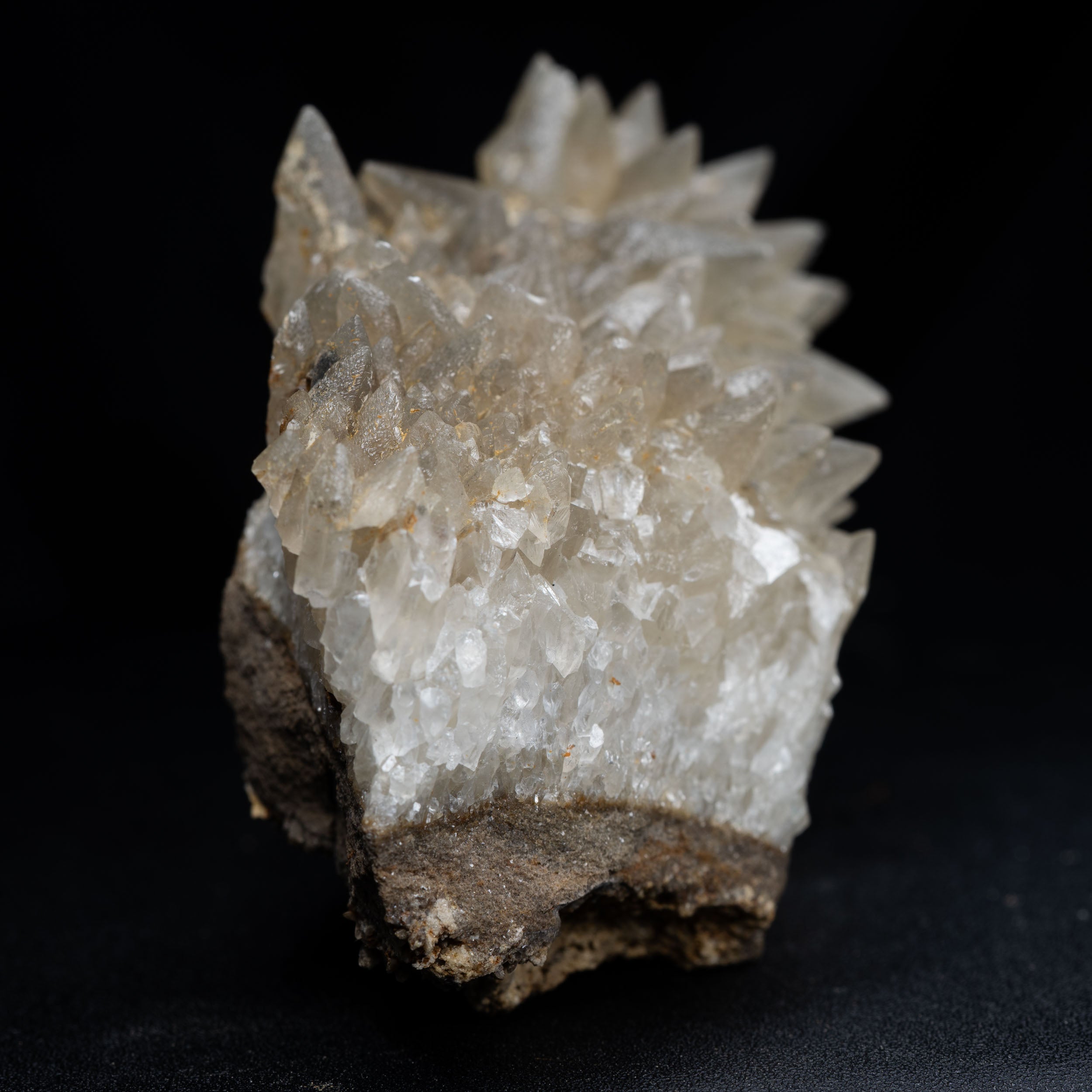 Dog-tooth Calcite Hedgehog Cluster – 8 cm Kentucky Limestone