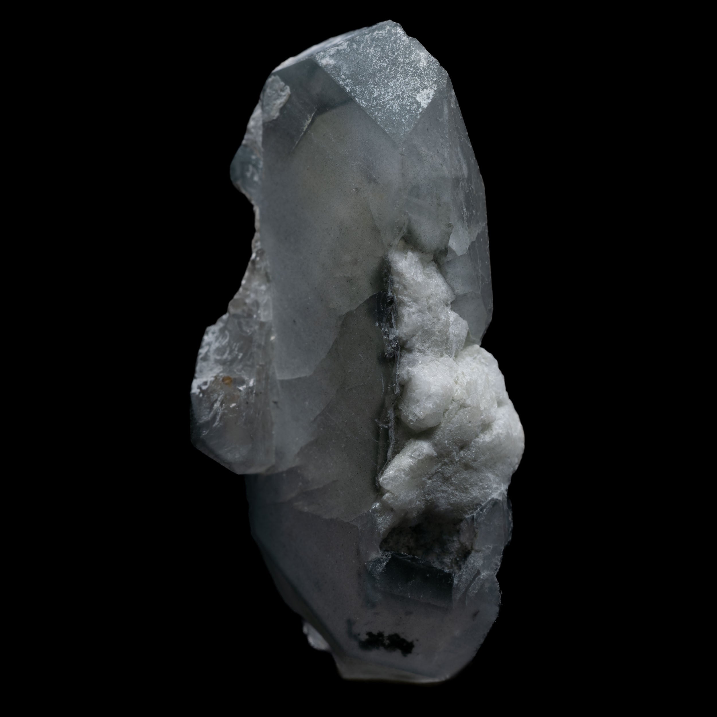 Smoky Blue Quartz with Magnesio-riebeckite needles - Brazil 13.9g