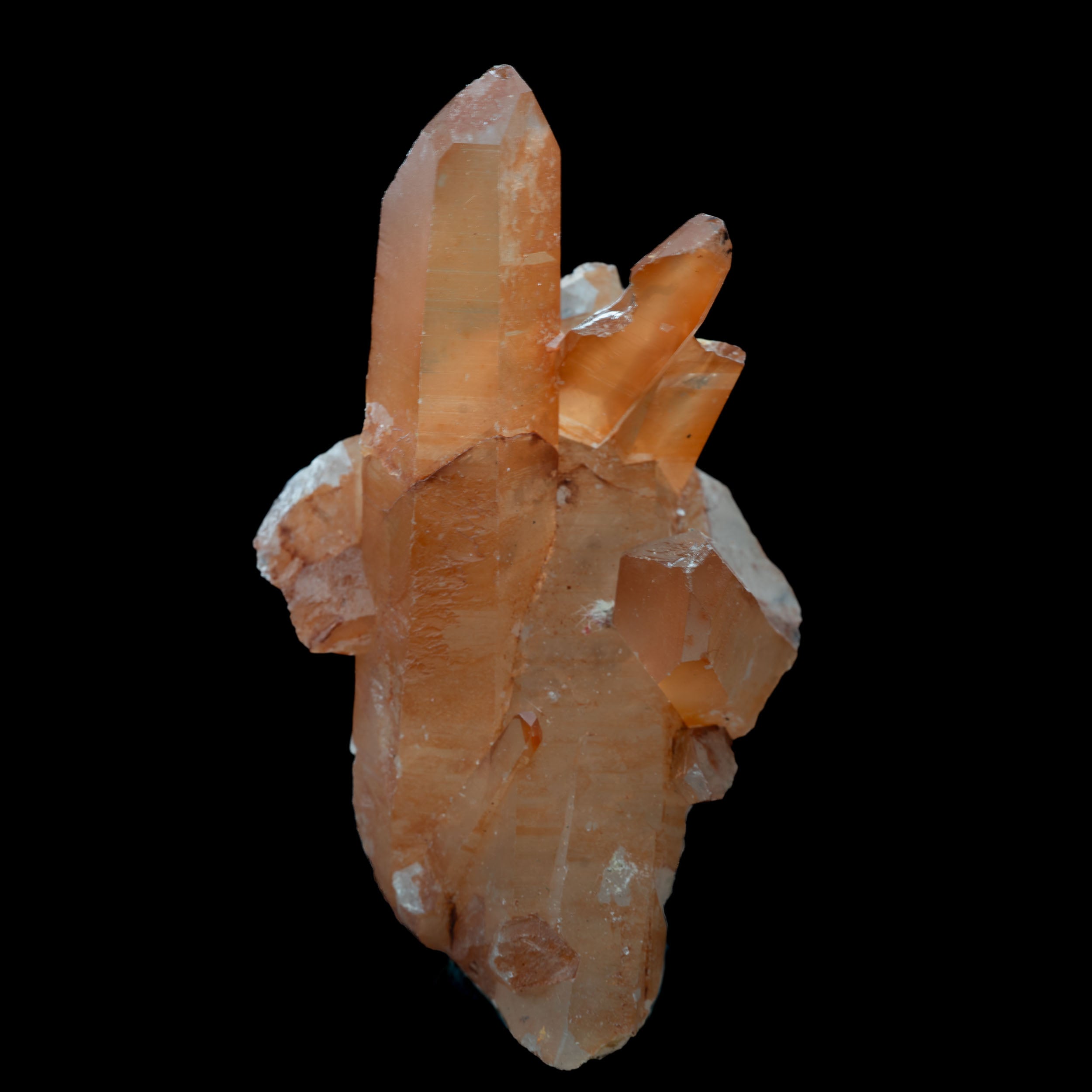 Tangerine Quartz Cluster – 68.9g, 69.6x39.9x34.9mm – Minas Gerais, Brazil
