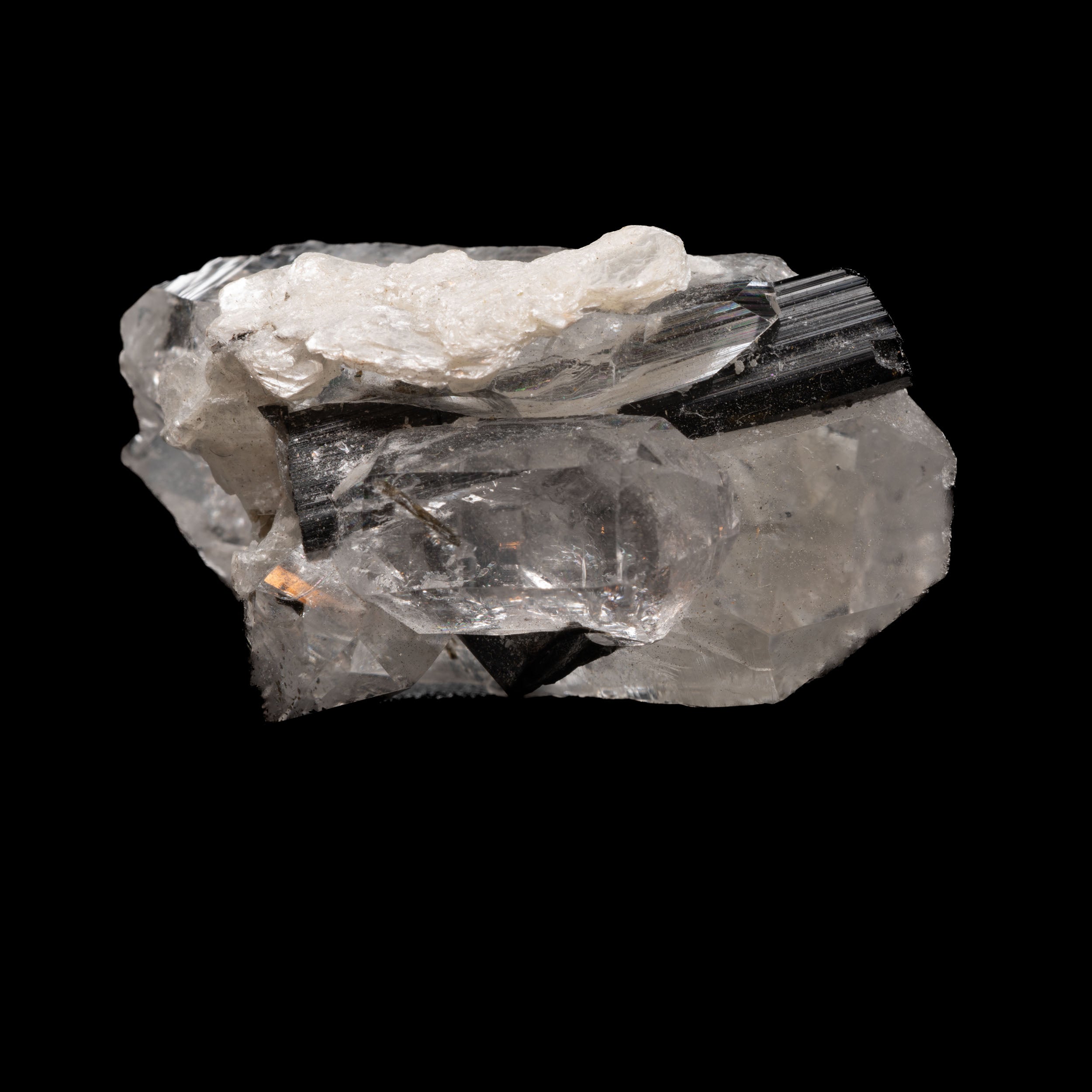 Tourmaline in Quartz with Mica Inclusions 10.16G