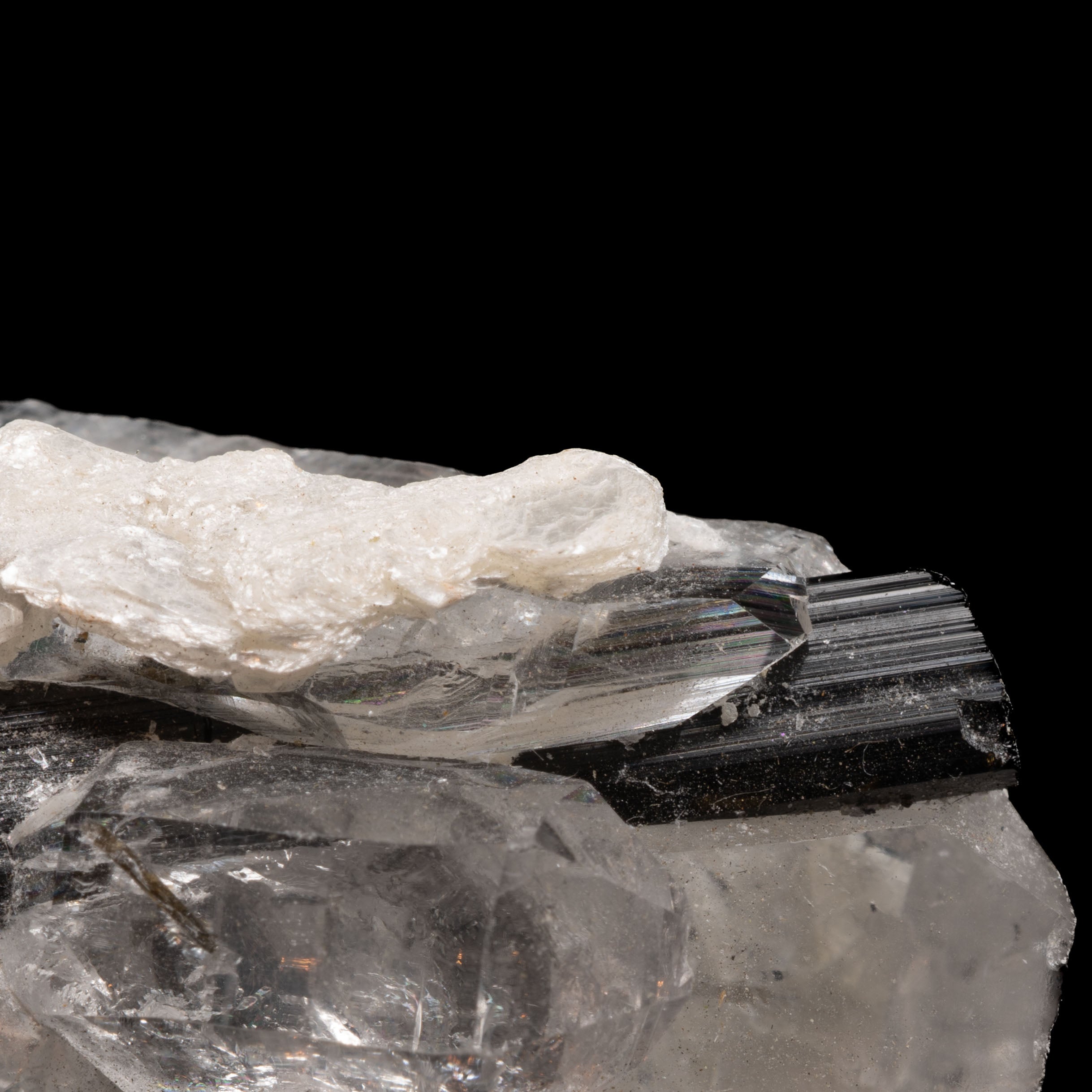 Tourmaline in Quartz with Mica Inclusions 10.16G