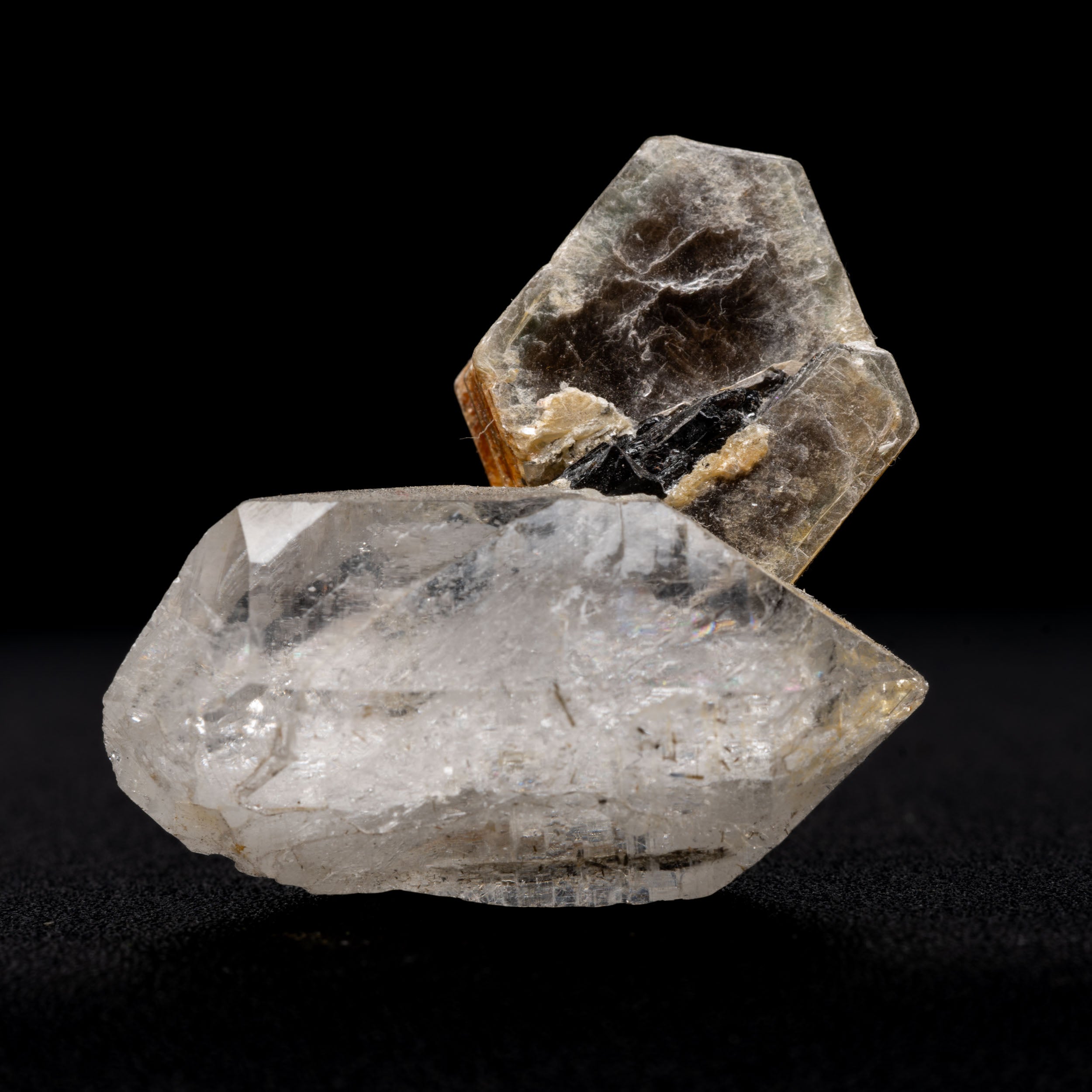 Tourmaline in Quartz with Mica Specimen, 10.73g