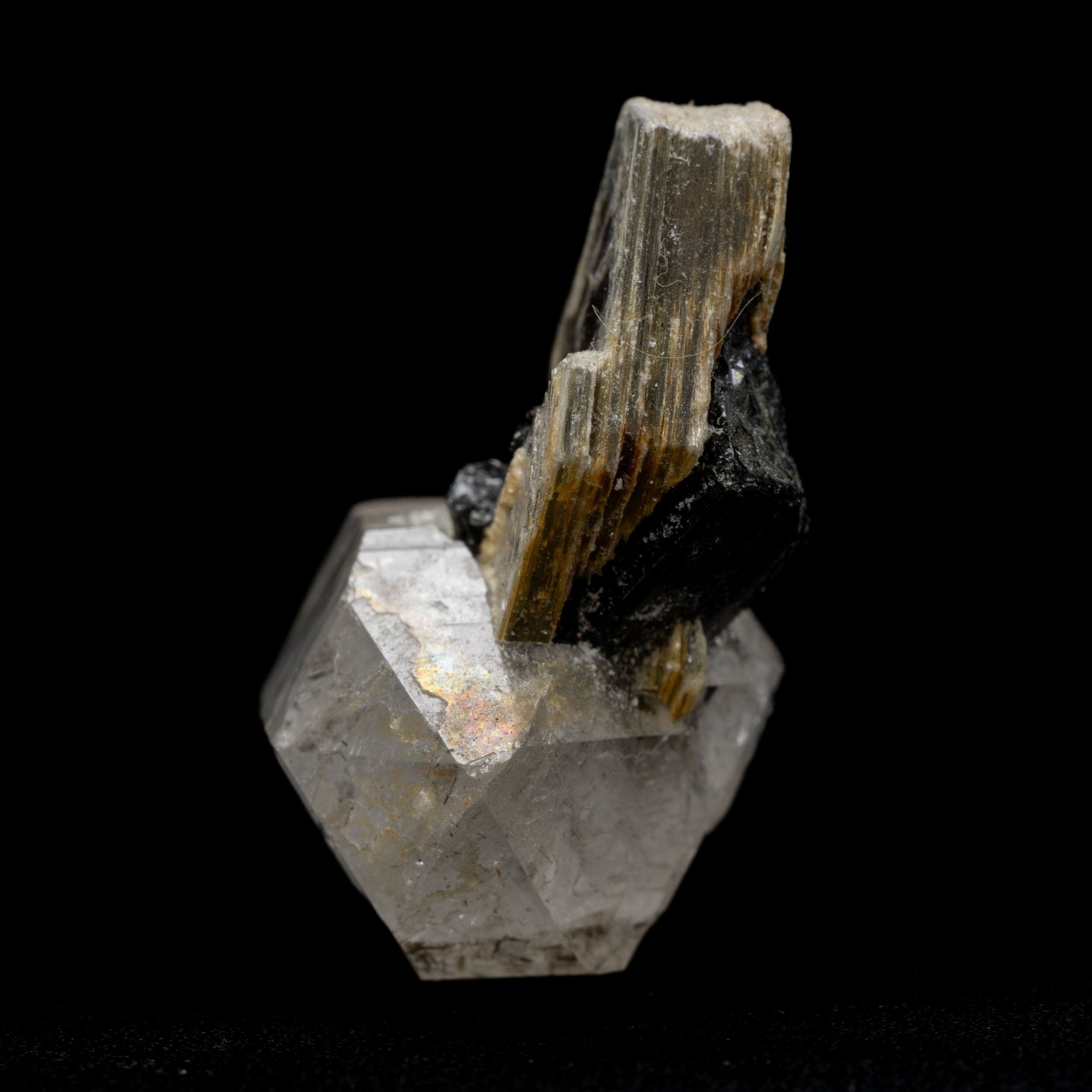 Tourmaline in Quartz with Mica Specimen, 10.73g