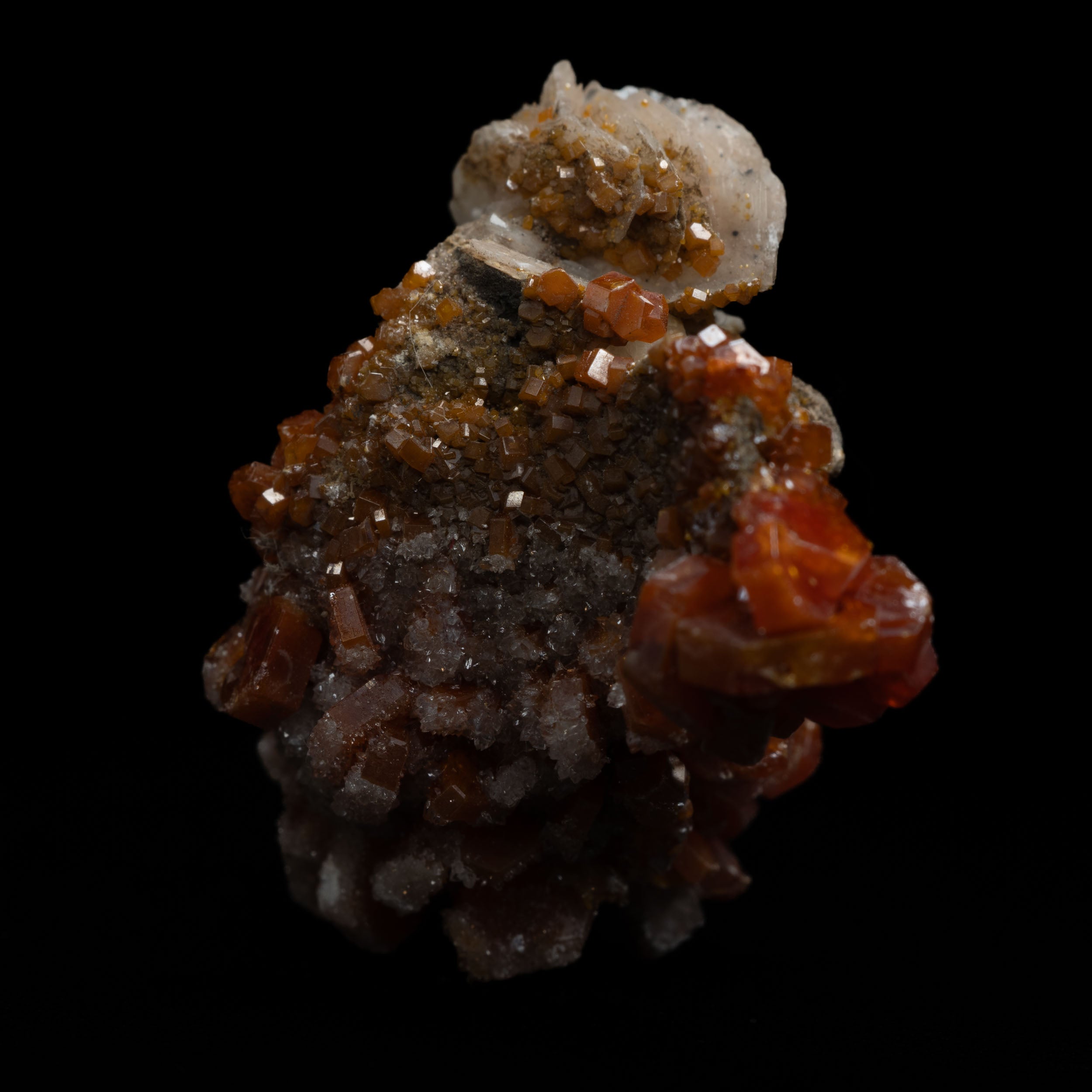 Vanadinite Crystals with Barite 20g - 40x31x22MM