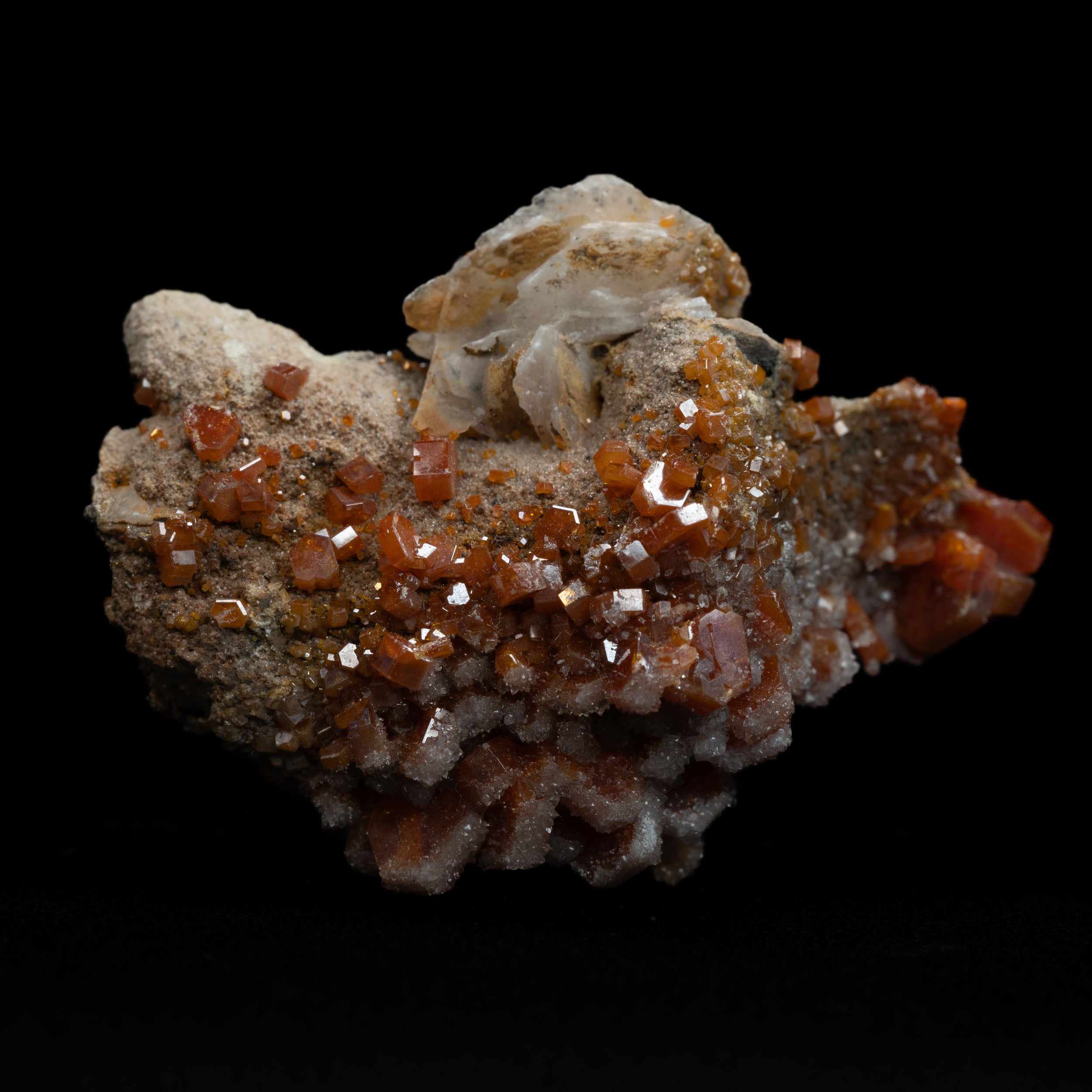 Vanadinite Crystals with Barite 20g - 40x31x22MM