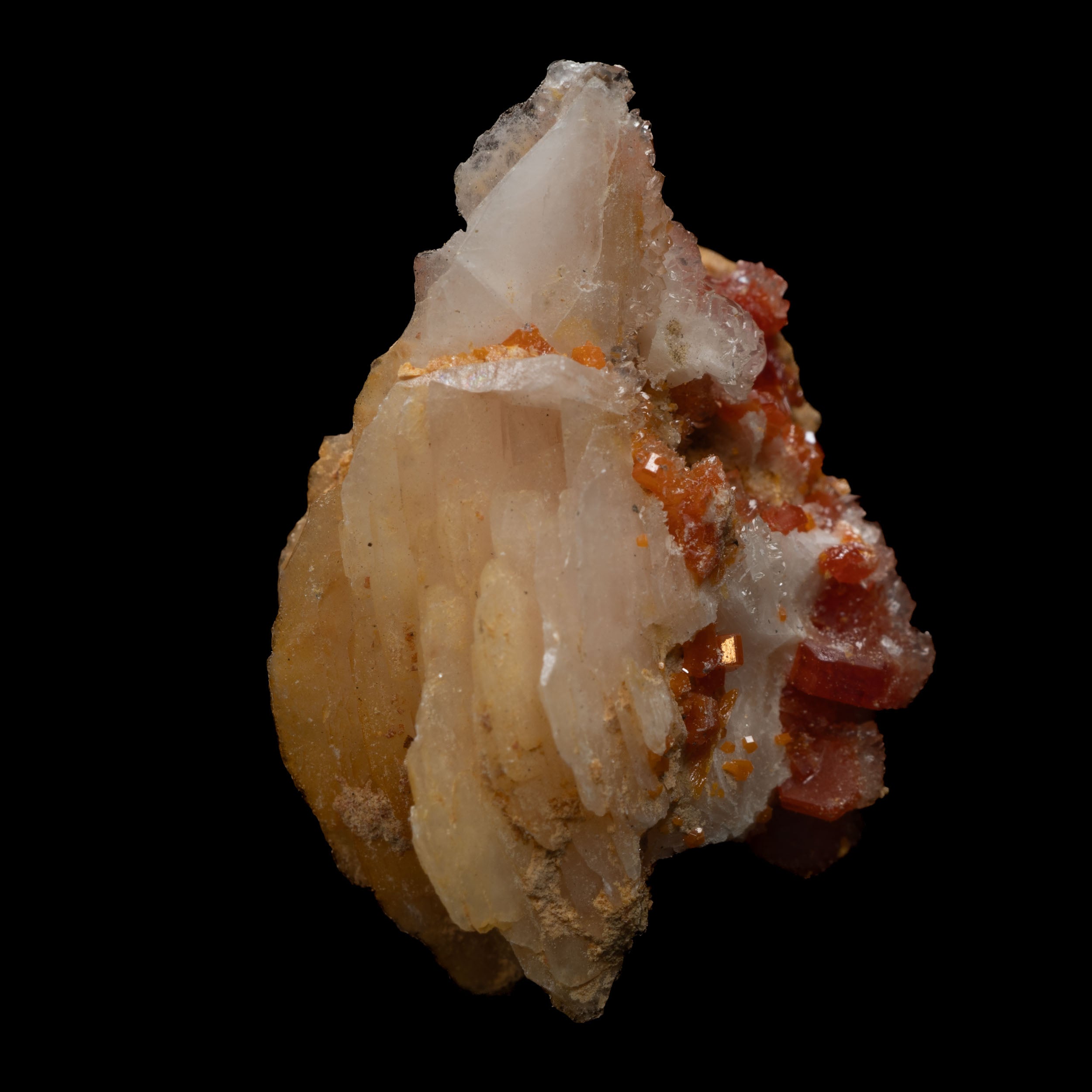 Vanadinite Crystals with Barite 7.5g - 23x16x13mm