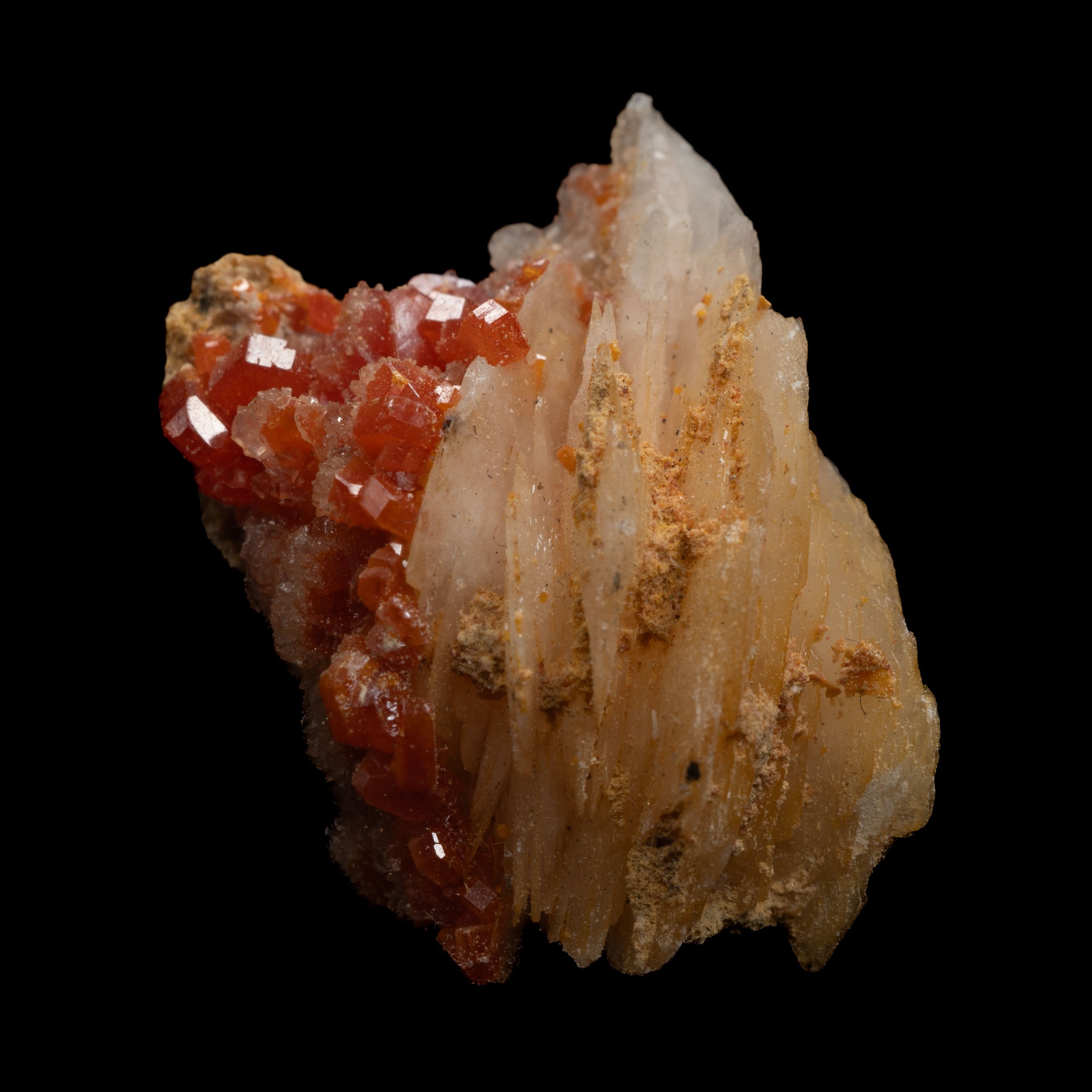 Vanadinite Crystals with Barite 7.5g - 23x16x13mm