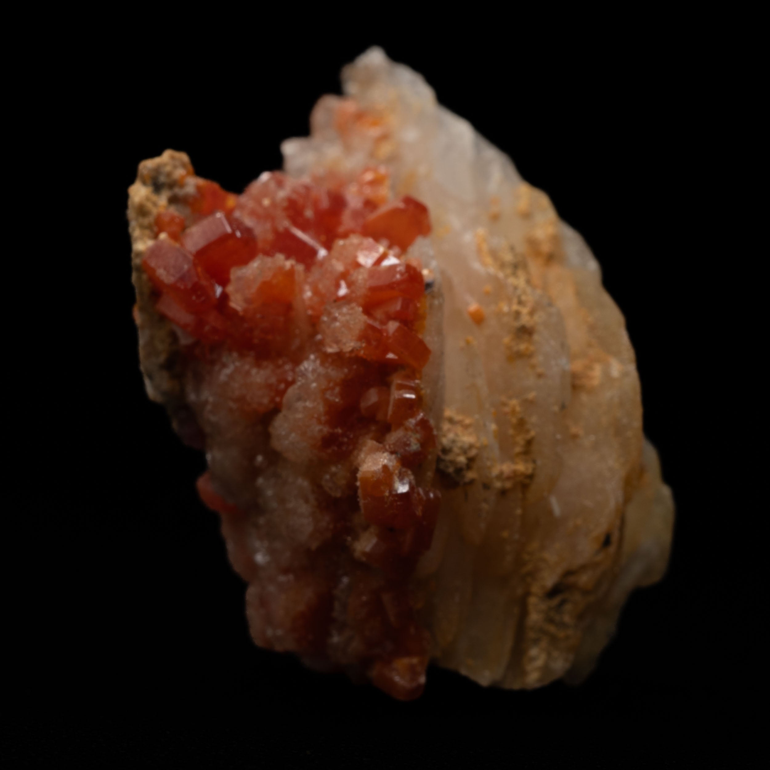 Vanadinite Crystals with Barite 7.5g - 23x16x13mm
