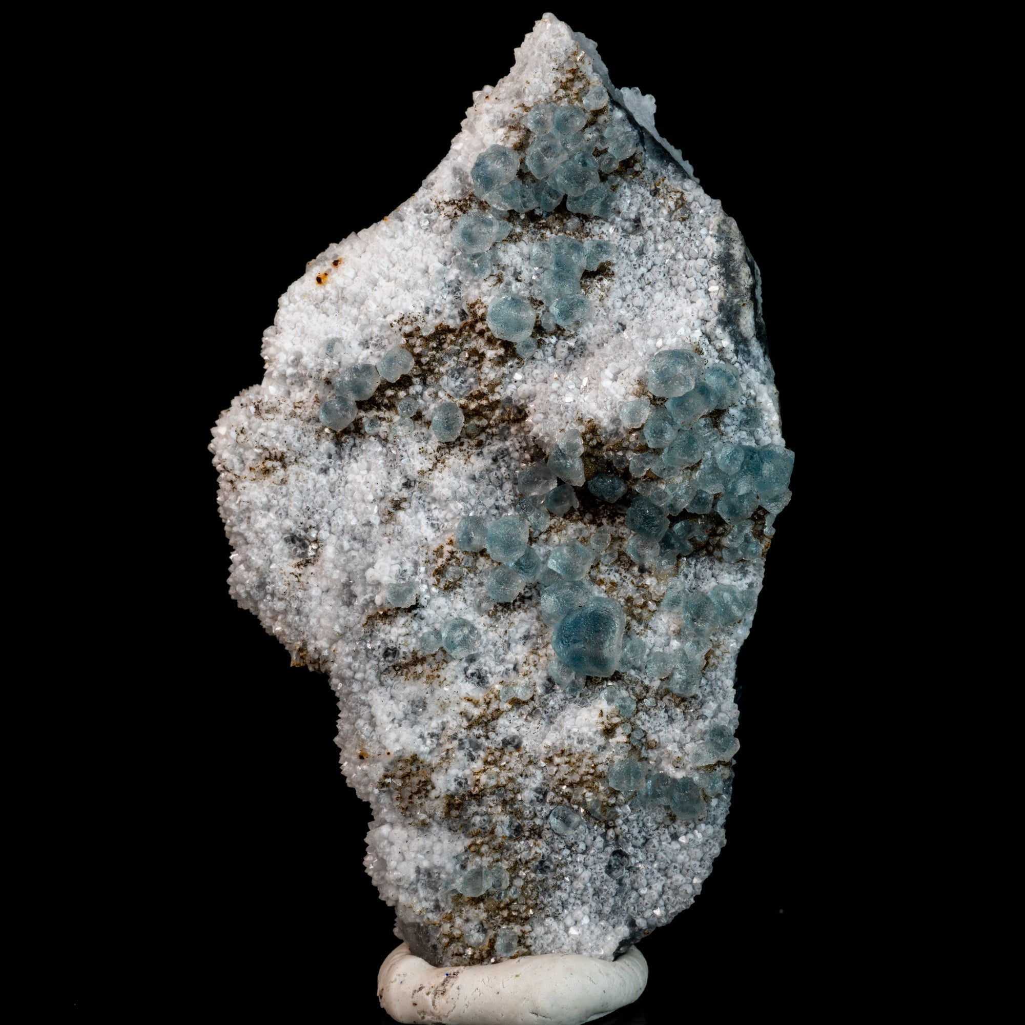Aqua Blue Fluorite on Druzy Matrix 75g