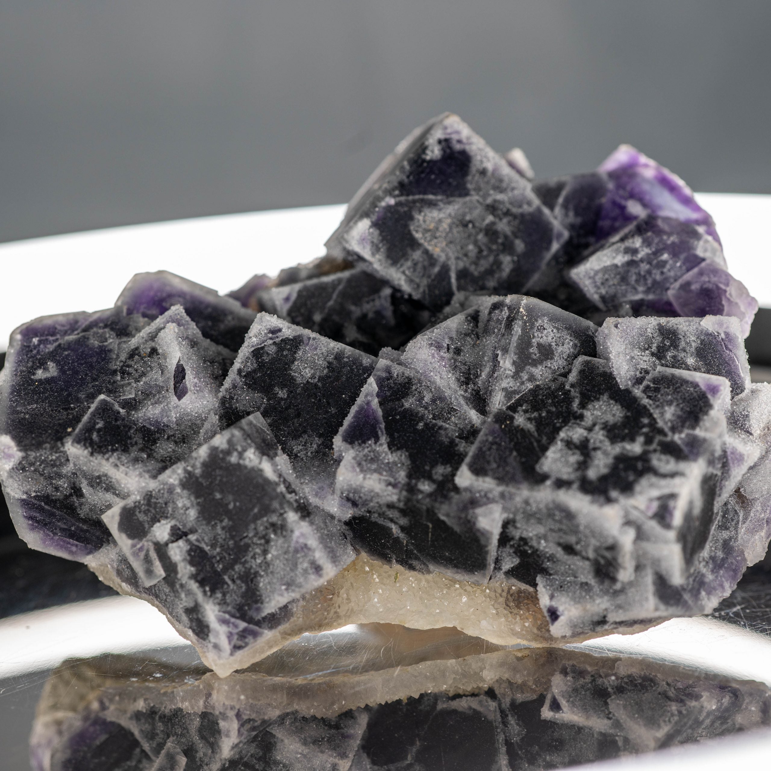 Fluorita Druzy Purple Cubic (330g)