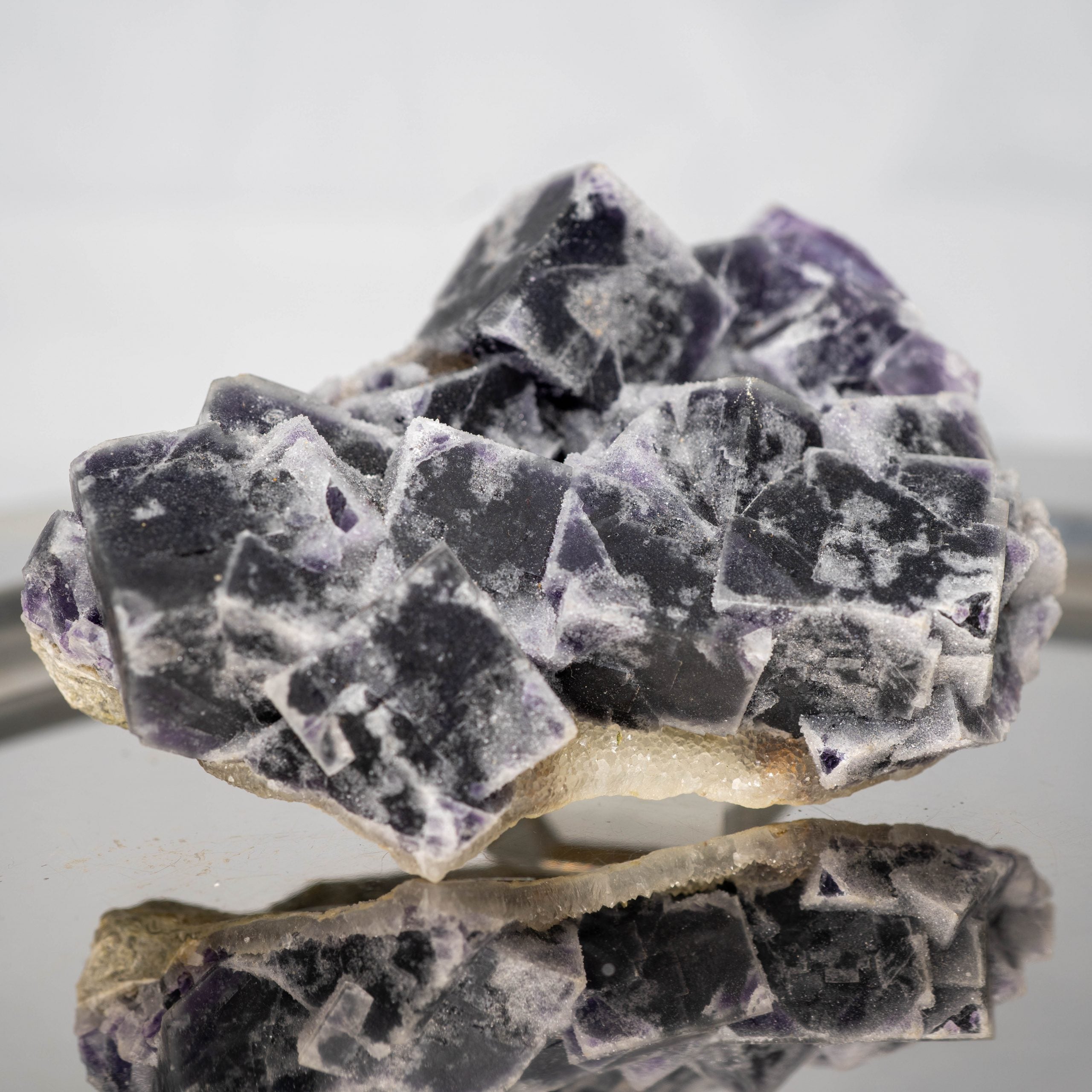 Fluorita Druzy Purple Cubic (330g)
