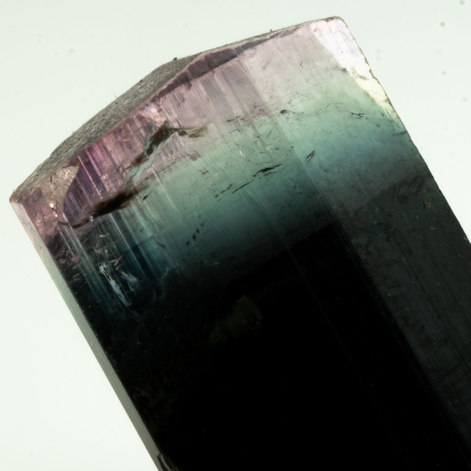 Tourmaline - Purple/Aqua/Black Tricolor Gem 7.45ct