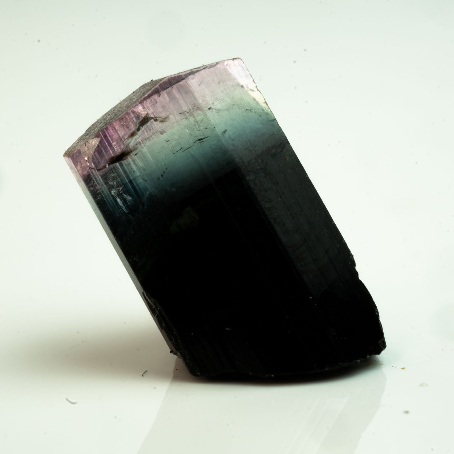 Tourmaline - Purple/Aqua/Black Tricolor Gem 7.45ct