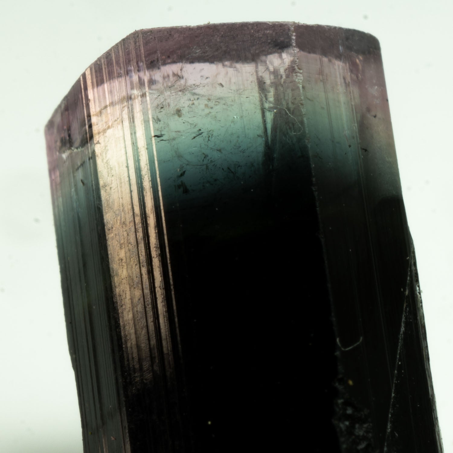 Tourmaline - Purple/Aqua/Black Tricolor Gem 7.45ct