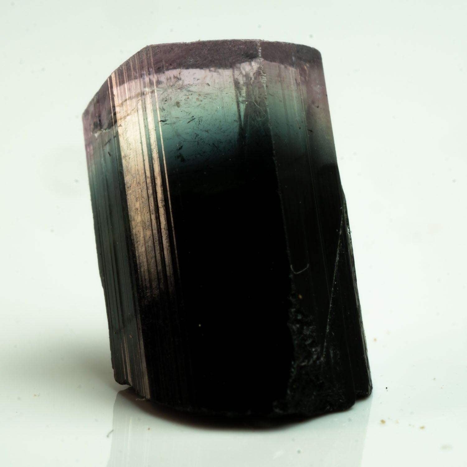 Tourmaline - Purple/Aqua/Black Tricolor Gem 7.45ct