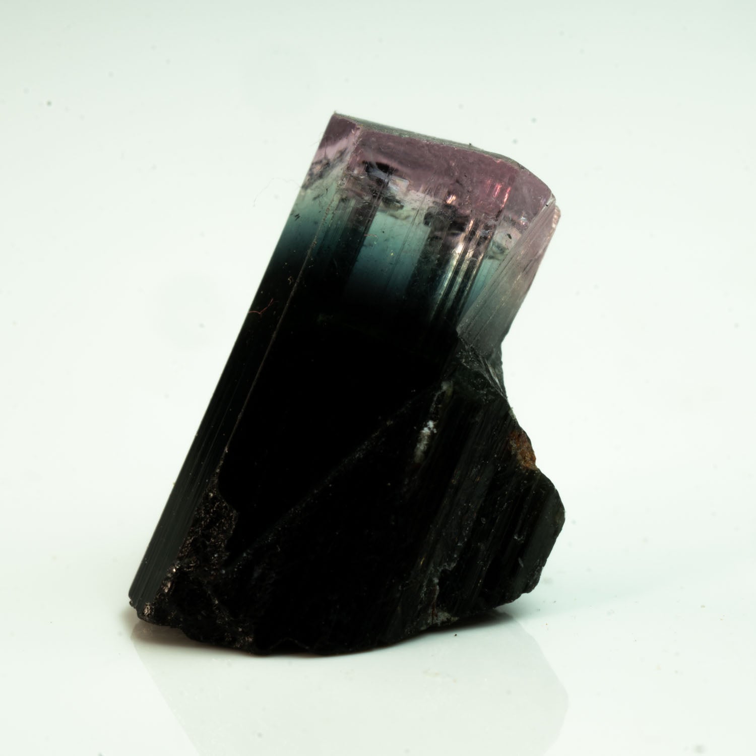 Tourmaline - Purple/Aqua/Black Tricolor Gem 7.45ct