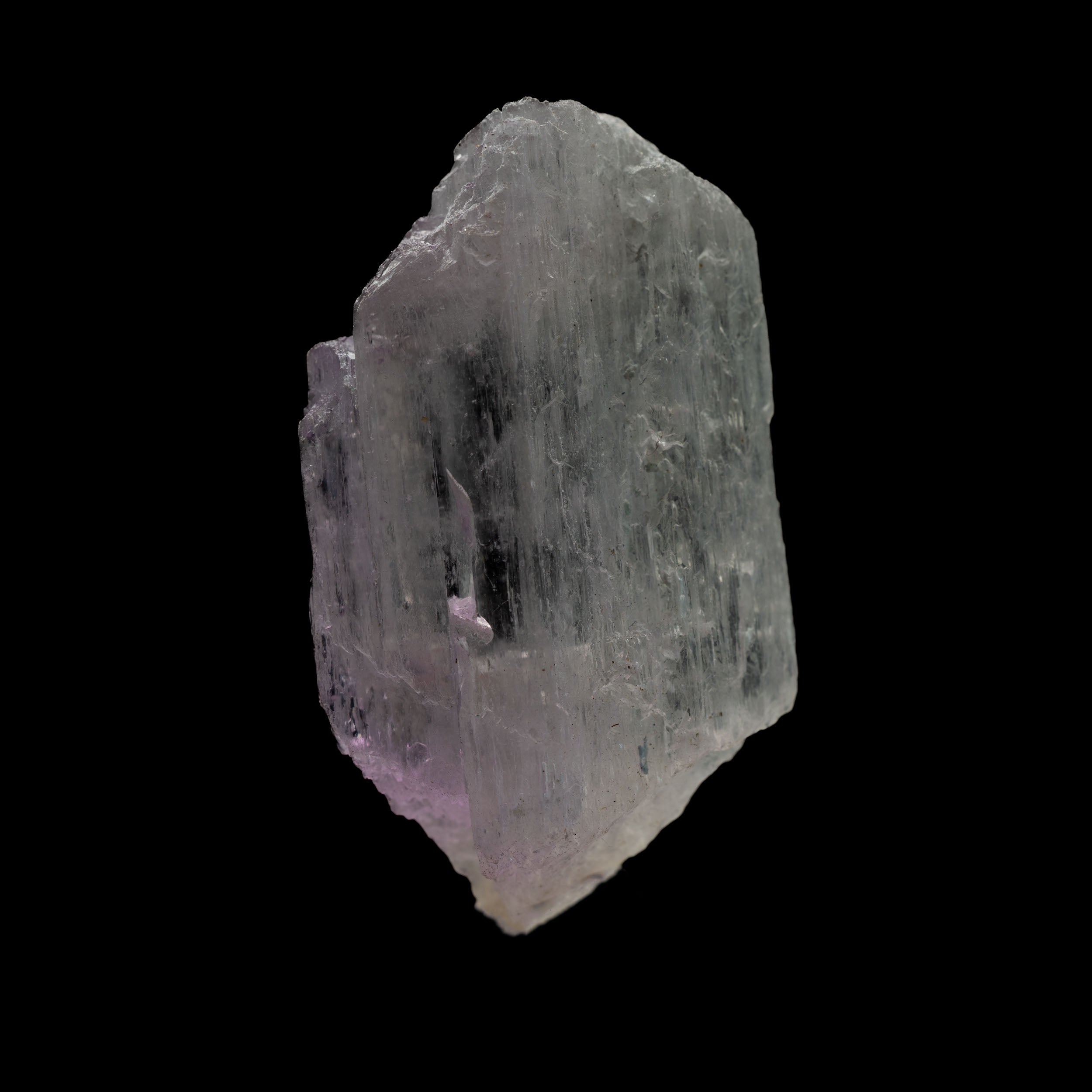 Kunzite var. Spodumene Bi-color Aqua - 121ct