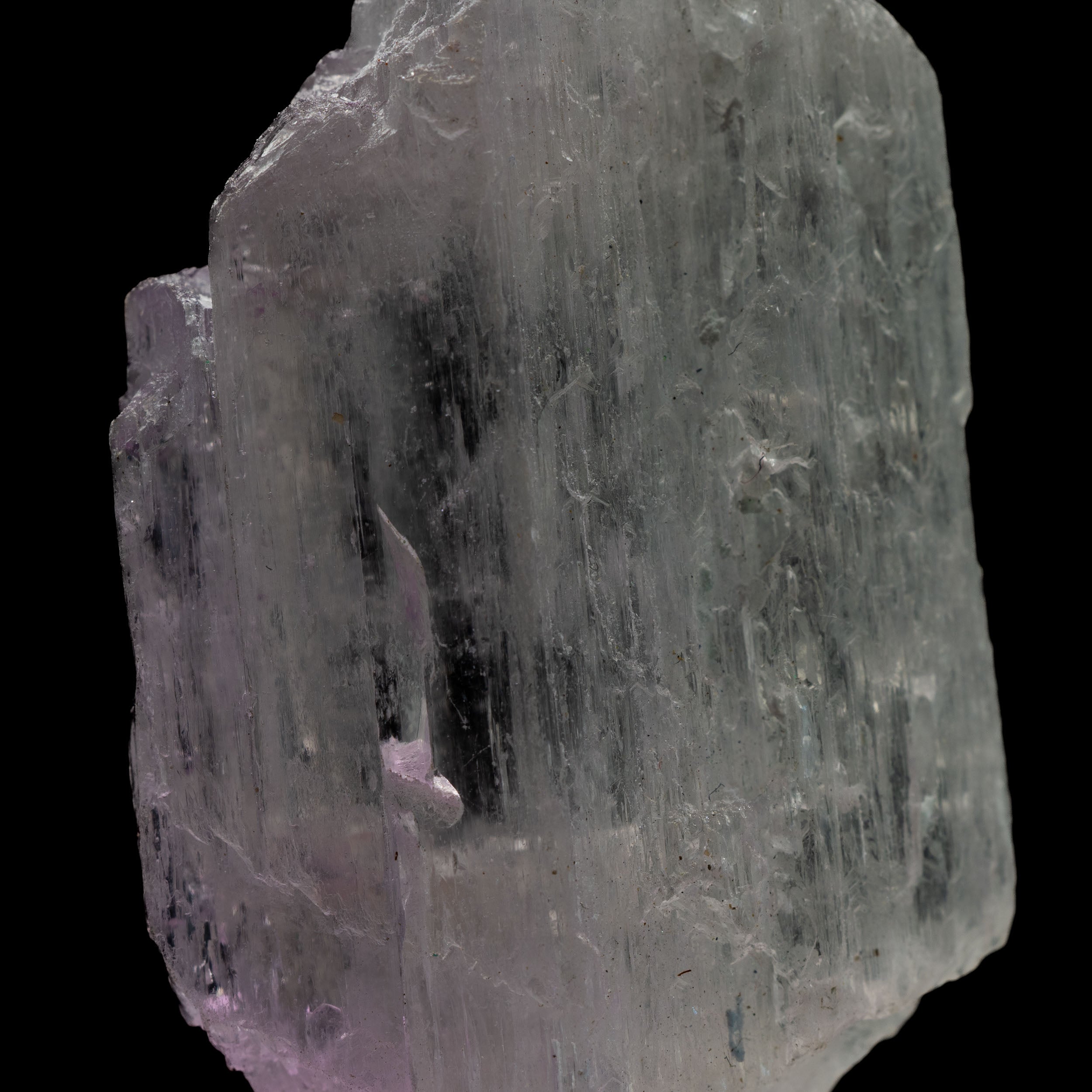 Kunzite var. Spodumene Bi-color Aqua - 121ct